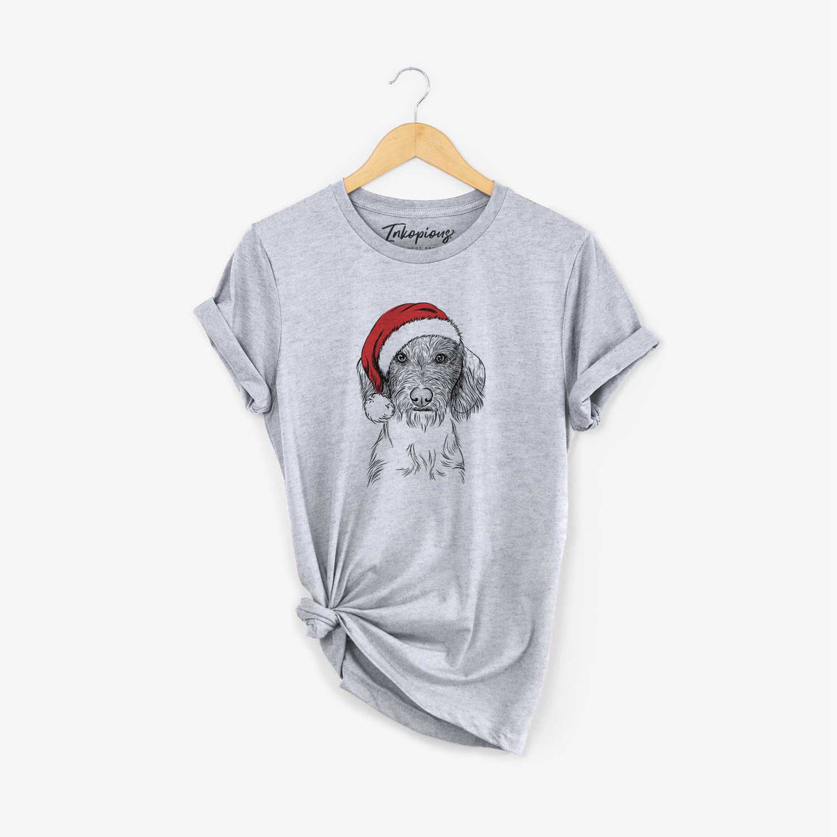 Santa Almond the Wirehaired Dachshund - Unisex Crewneck