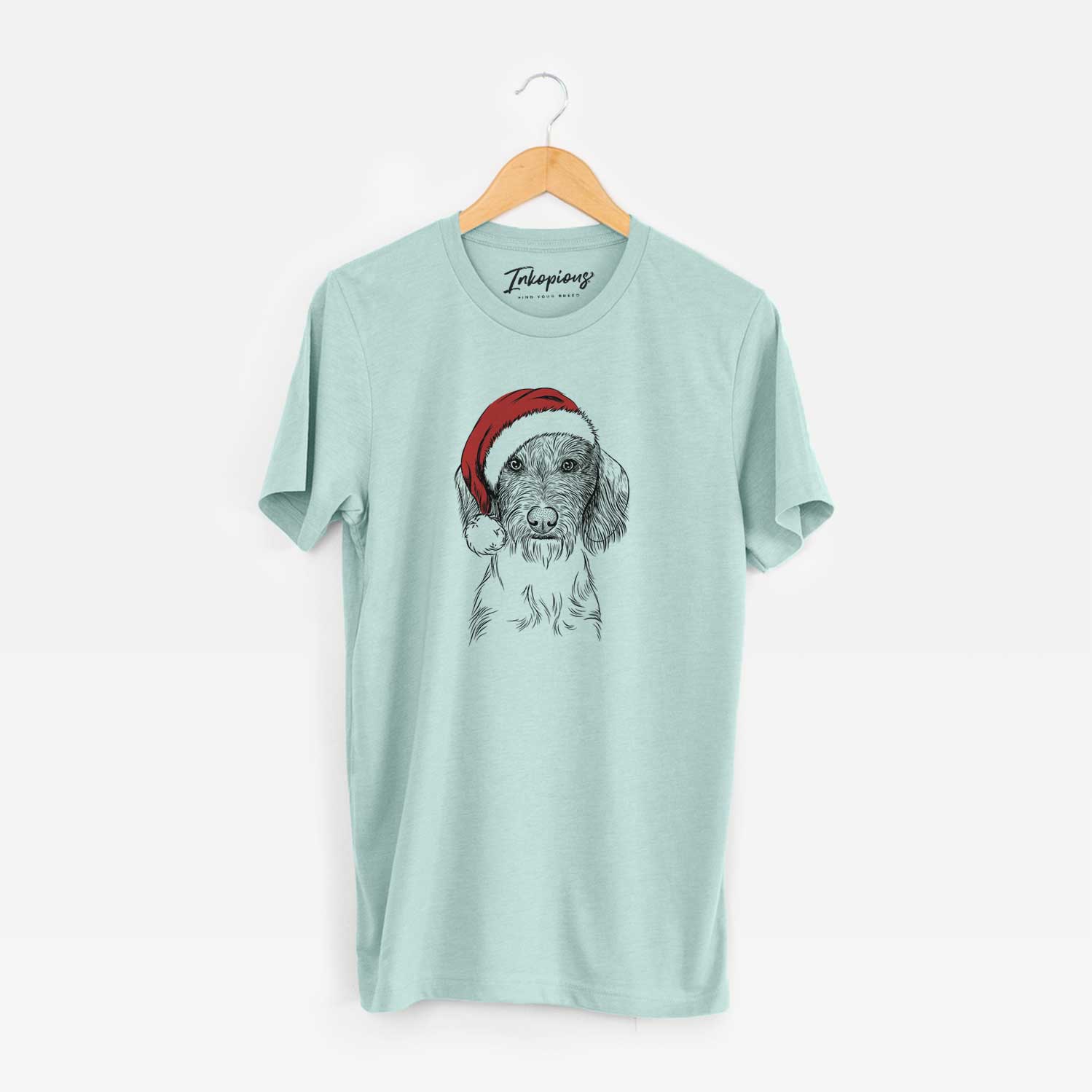 Santa Almond the Wirehaired Dachshund - Unisex Crewneck