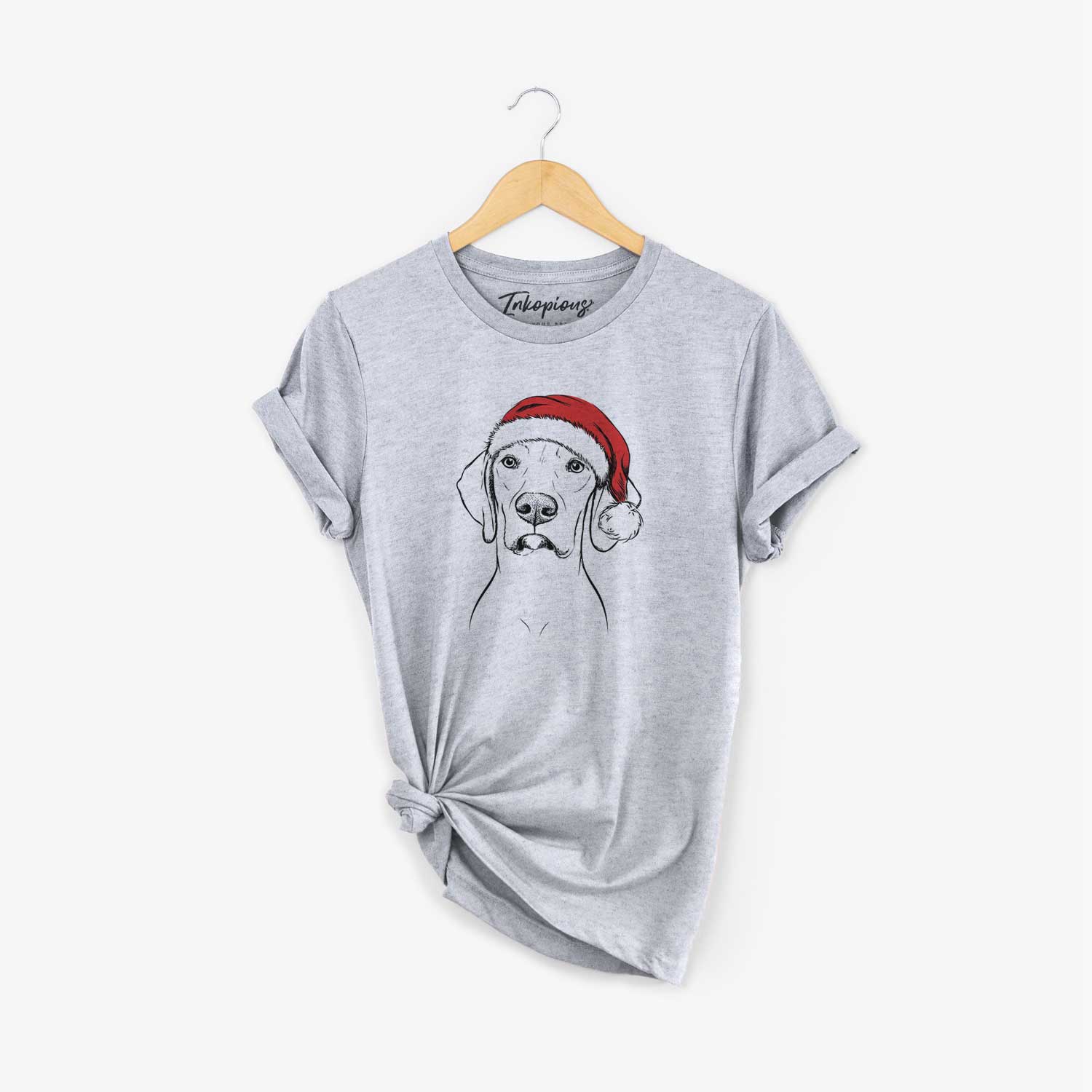 Santa Almond the Vizmaraner - Unisex Crewneck
