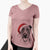 Santa Amigo the Heeler Mix - Women's Perfect V-neck Shirt