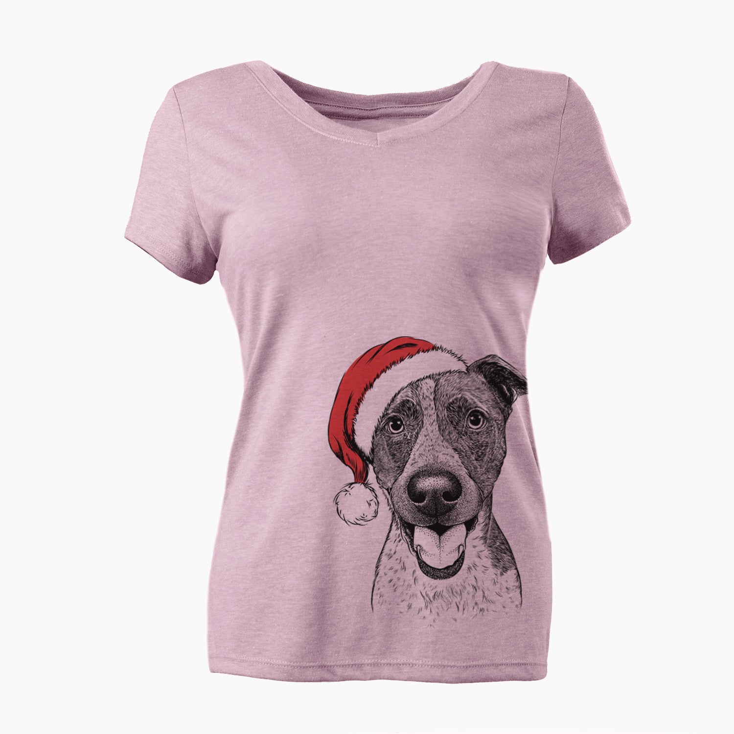 Santa Amigo the Heeler Mix - Women's Perfect V-neck Shirt