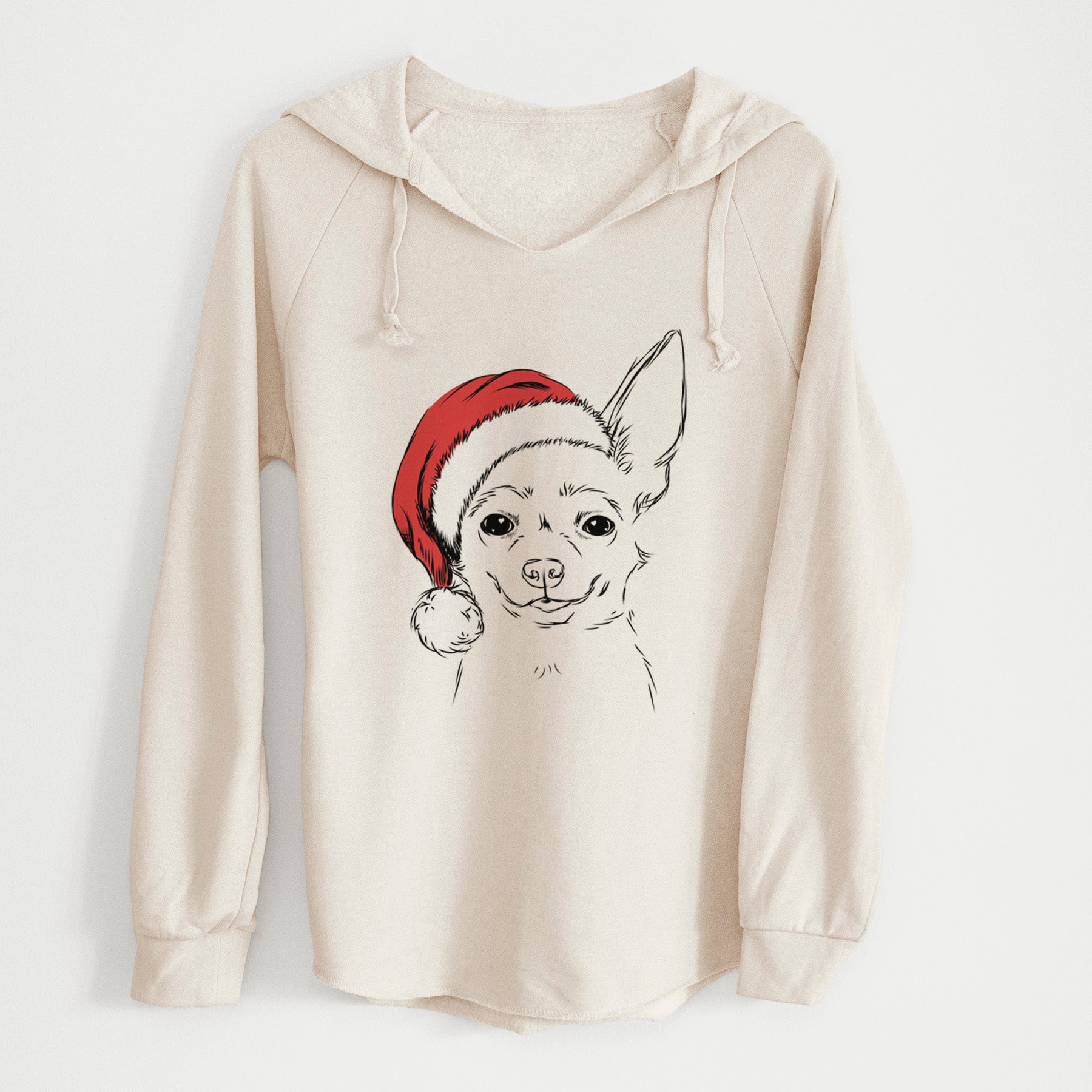 Santa Amos the Chihuahua - Cali Wave Hooded Sweatshirt