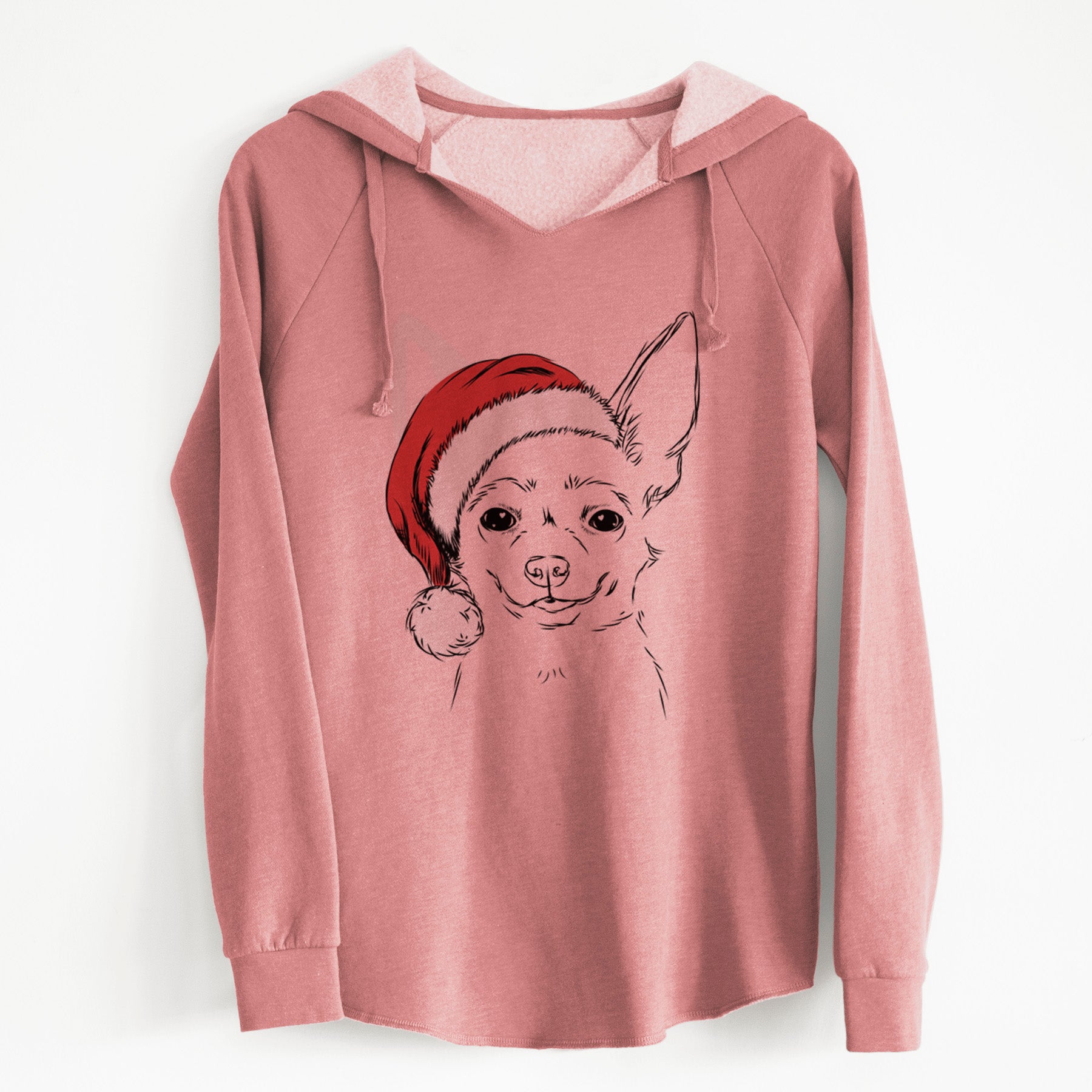 Santa Amos the Chihuahua - Cali Wave Hooded Sweatshirt