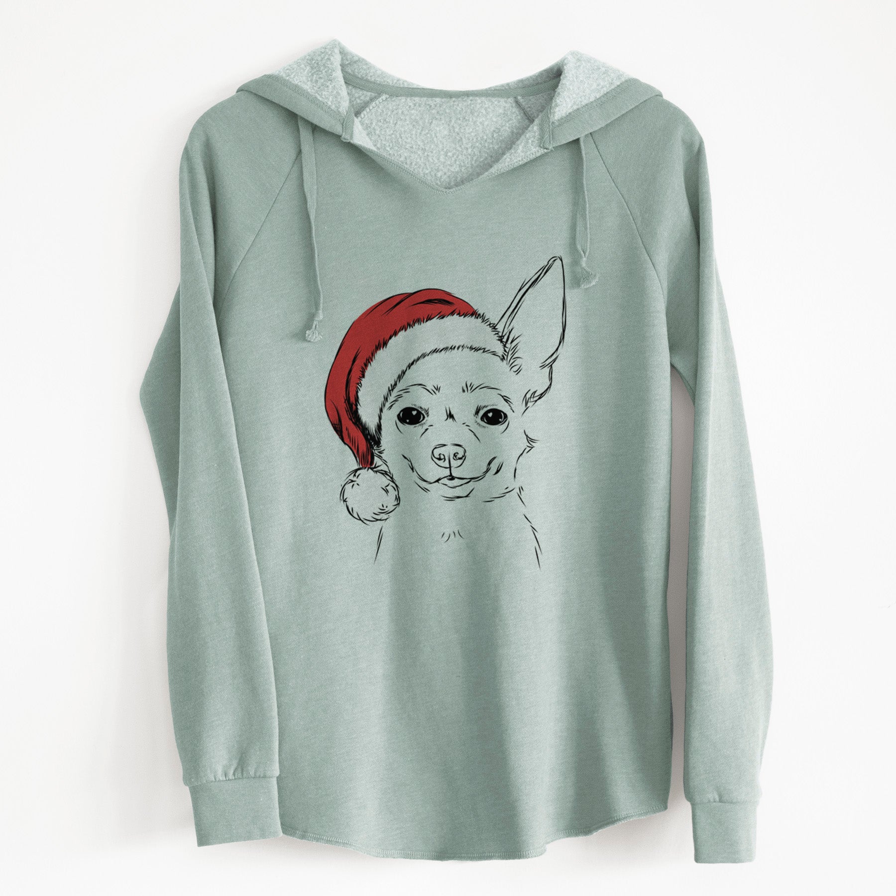 Santa Amos the Chihuahua - Cali Wave Hooded Sweatshirt