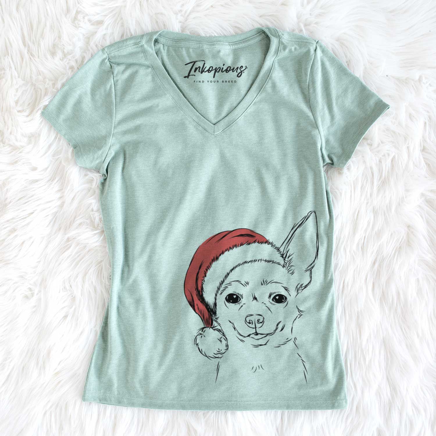 Amos the Chihuahua - Women's V-neck Shirt