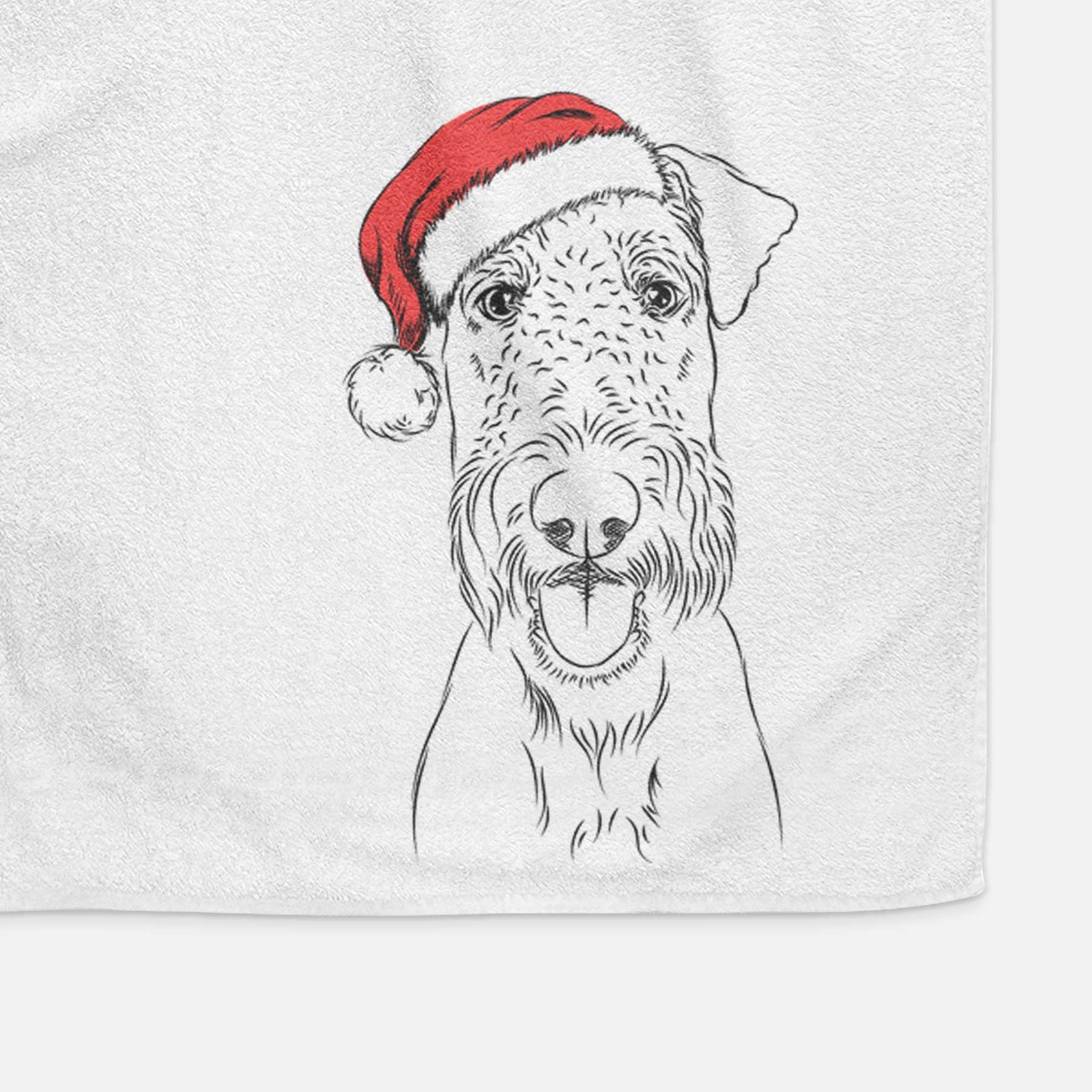 Andy the Airedale Terrier Decorative Hand Towel