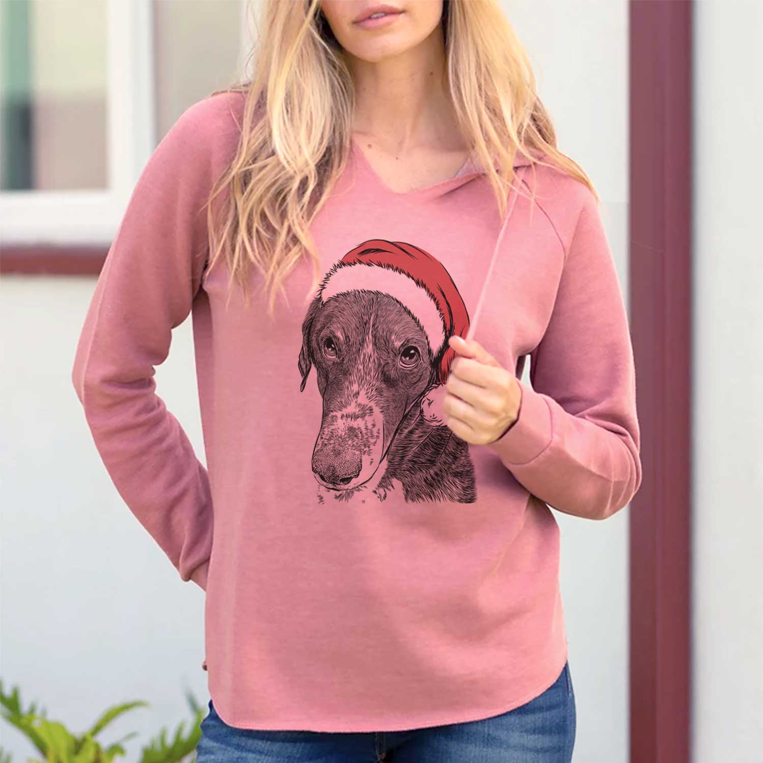 Santa Angel Orion the Mixed Breed - Cali Wave Hooded Sweatshirt