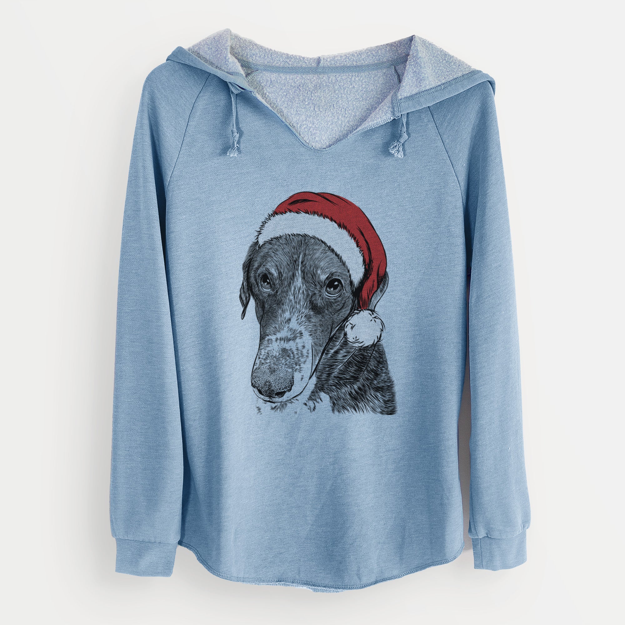 Santa Angel Orion the Mixed Breed - Cali Wave Hooded Sweatshirt