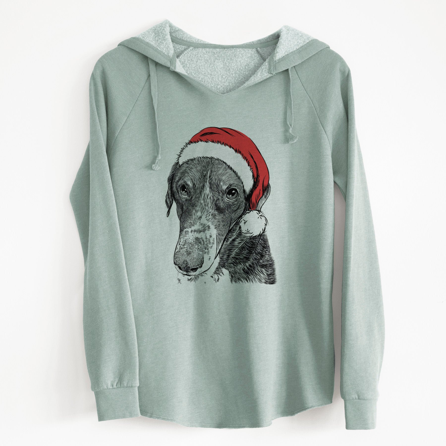 Santa Angel Orion the Mixed Breed - Cali Wave Hooded Sweatshirt