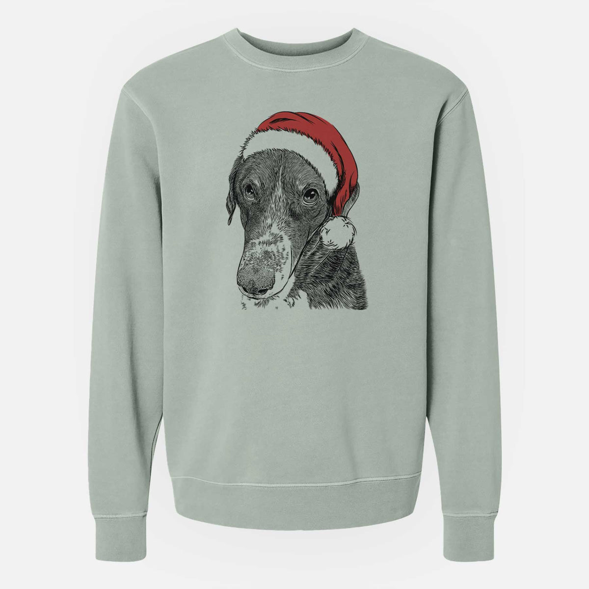Santa Angel Orion the Mixed Breed - Unisex Pigment Dyed Crew Sweatshirt