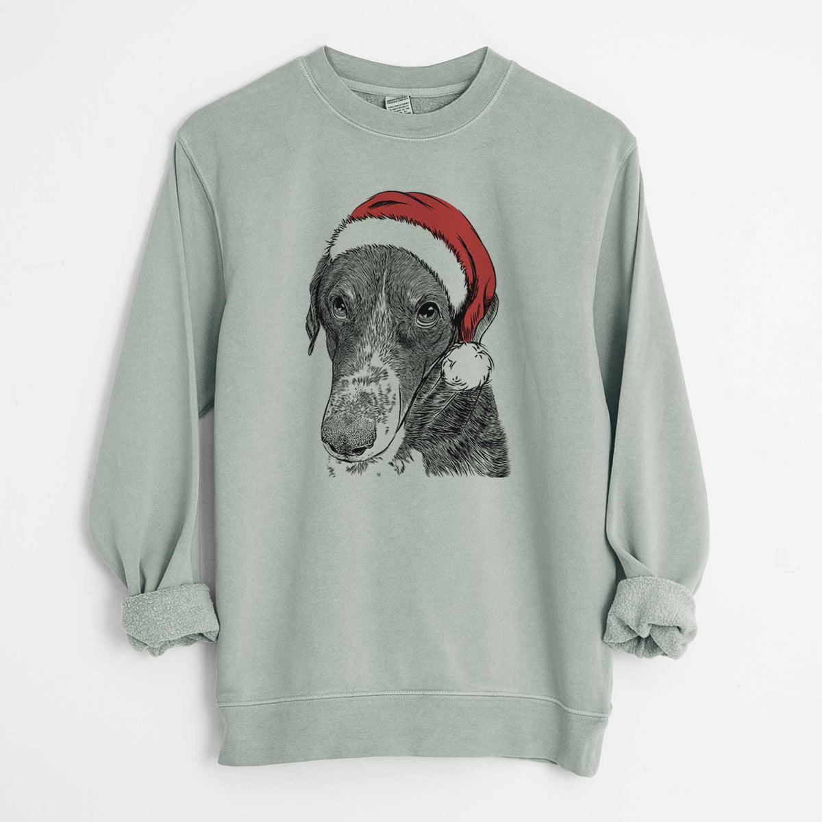 Santa Angel Orion the Mixed Breed - Unisex Pigment Dyed Crew Sweatshirt