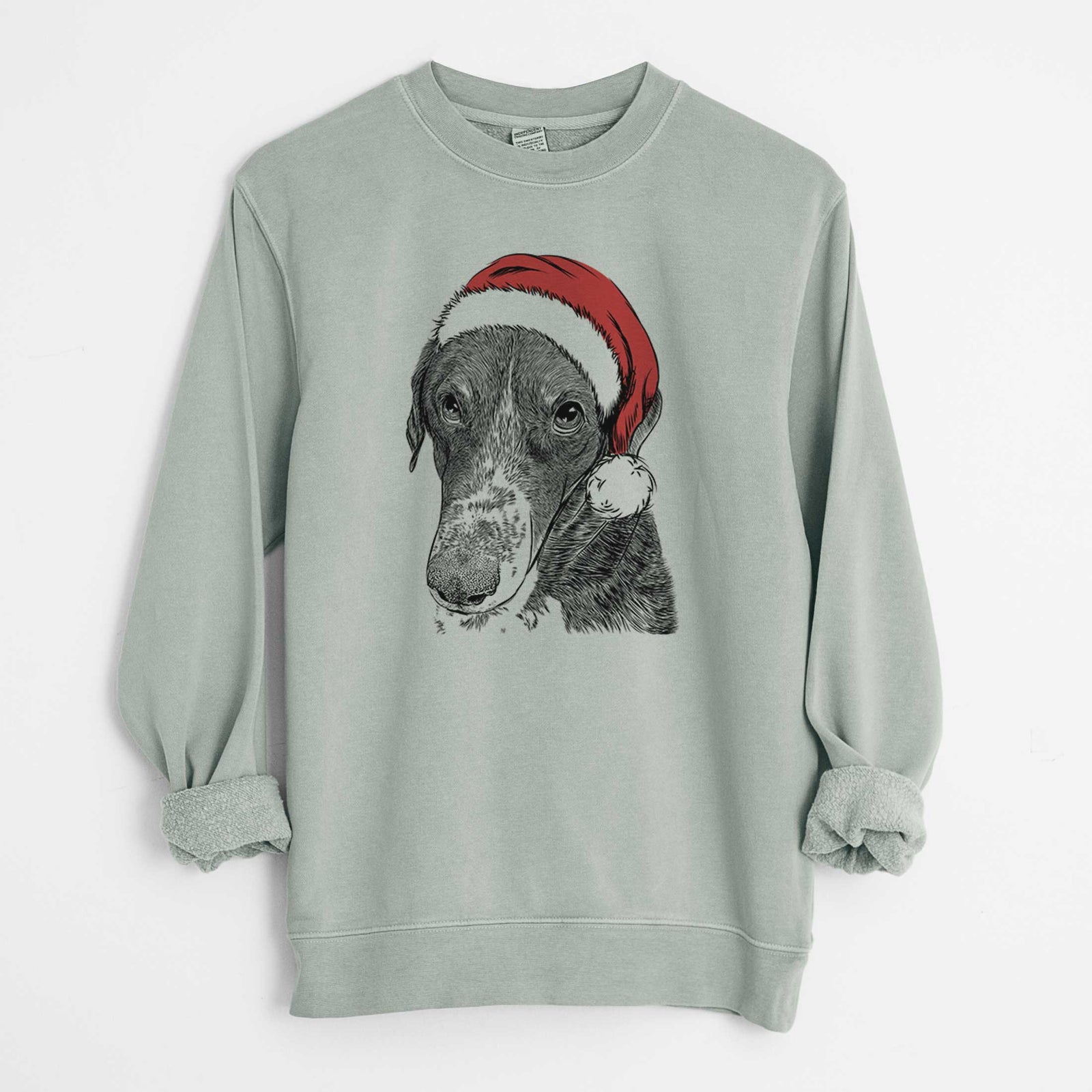 Santa Angel Orion the Mixed Breed - Unisex Pigment Dyed Crew Sweatshirt