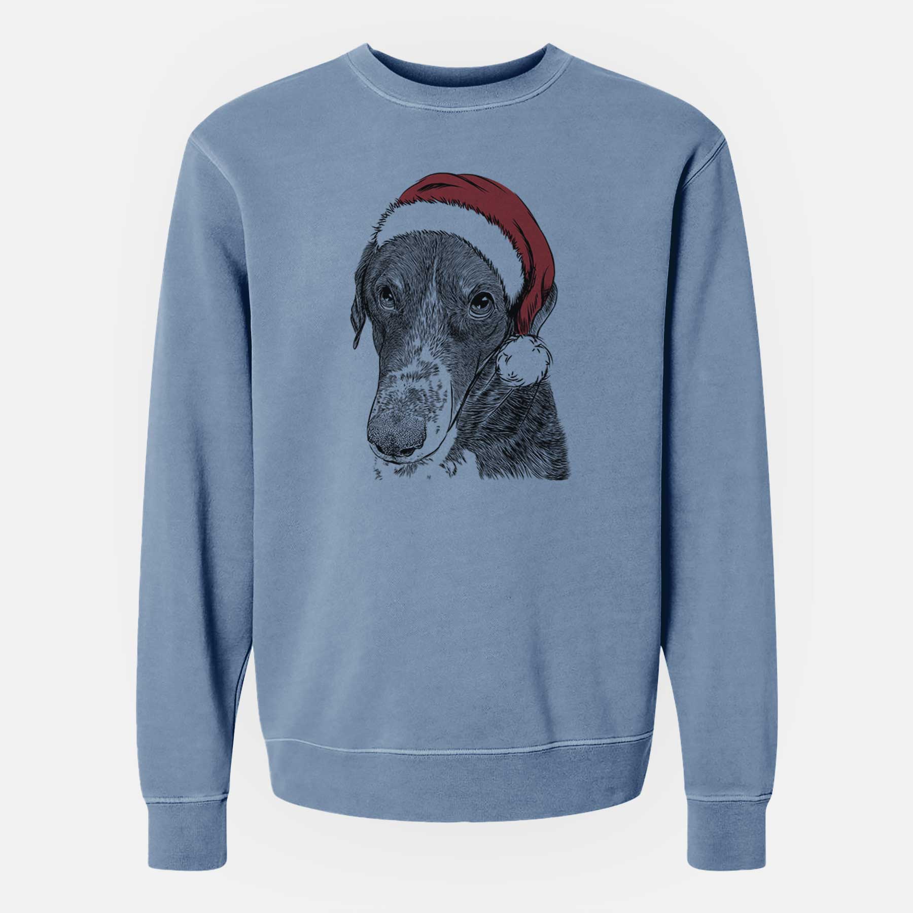 Santa Angel Orion the Mixed Breed - Unisex Pigment Dyed Crew Sweatshirt