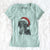 Santa Angel Orion the Mixed Breed - Women's V-neck Shirt