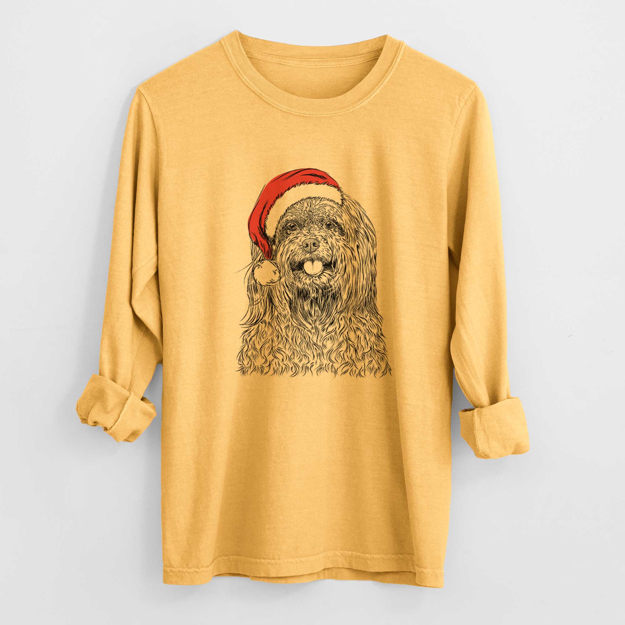 Santa Annie the Mixed Breed - Heavyweight 100% Cotton Long Sleeve