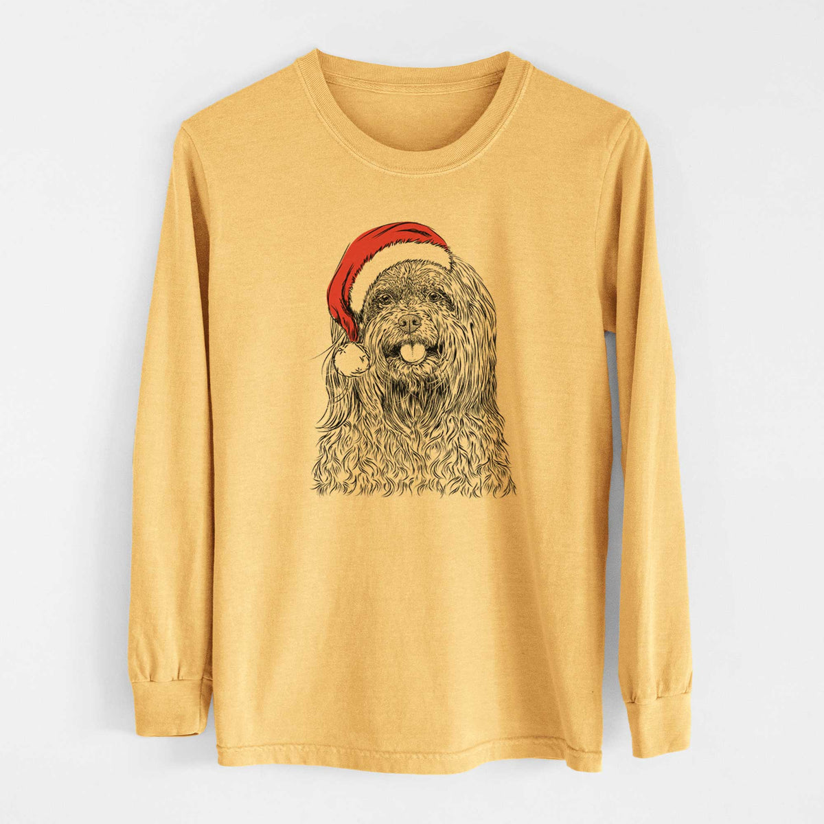 Santa Annie the Mixed Breed - Heavyweight 100% Cotton Long Sleeve