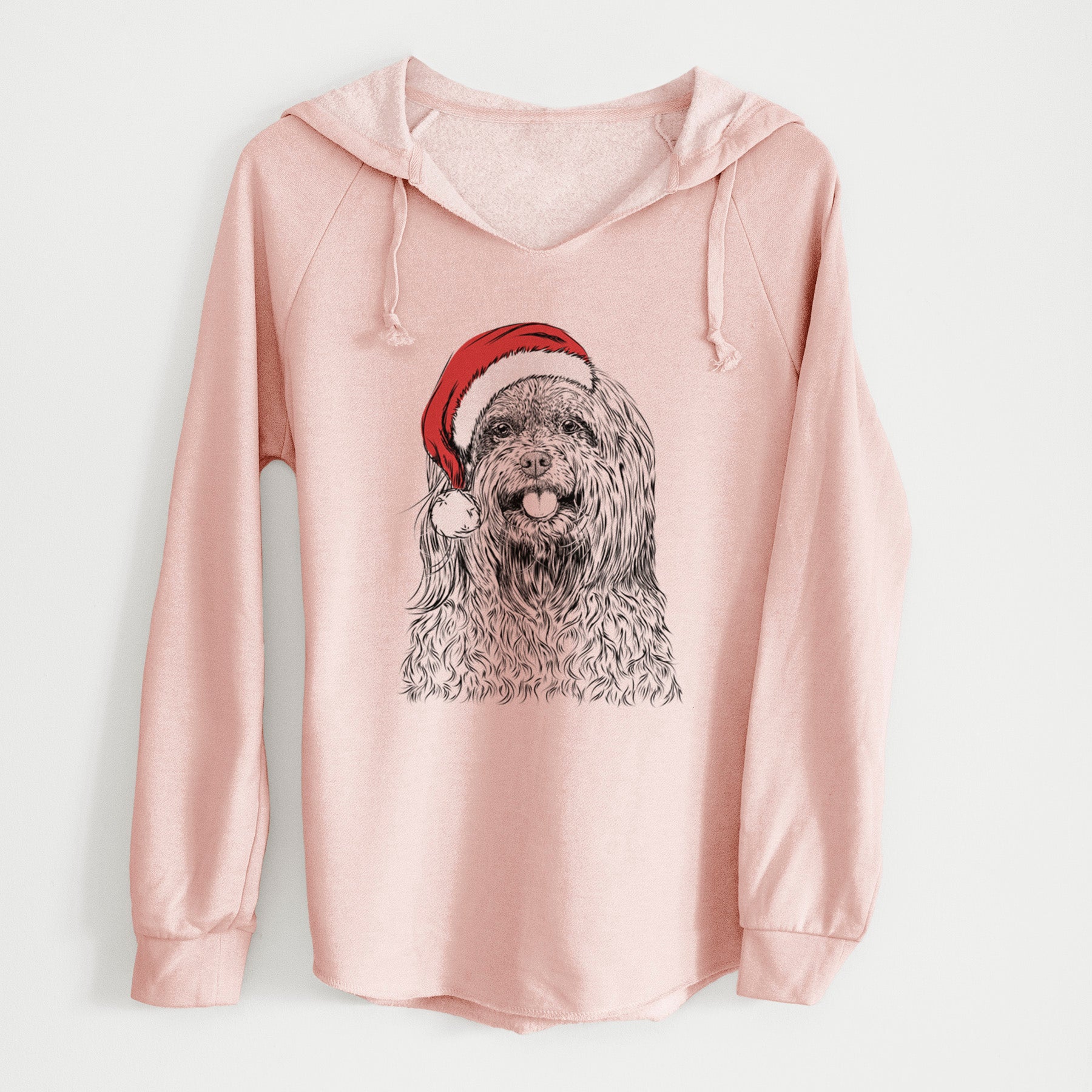 Santa Annie the Mixed Breed - Cali Wave Hooded Sweatshirt