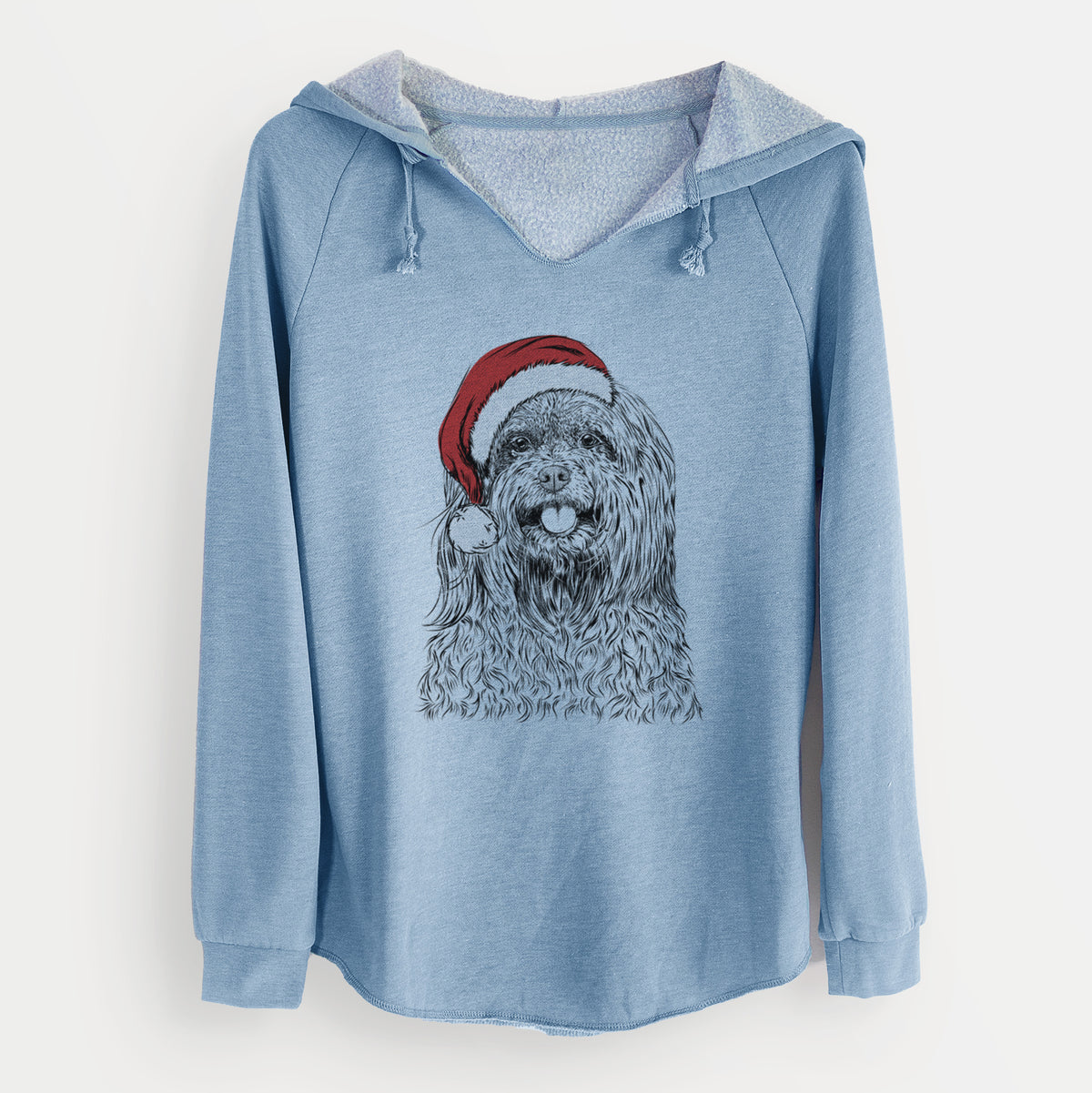 Santa Annie the Mixed Breed - Cali Wave Hooded Sweatshirt