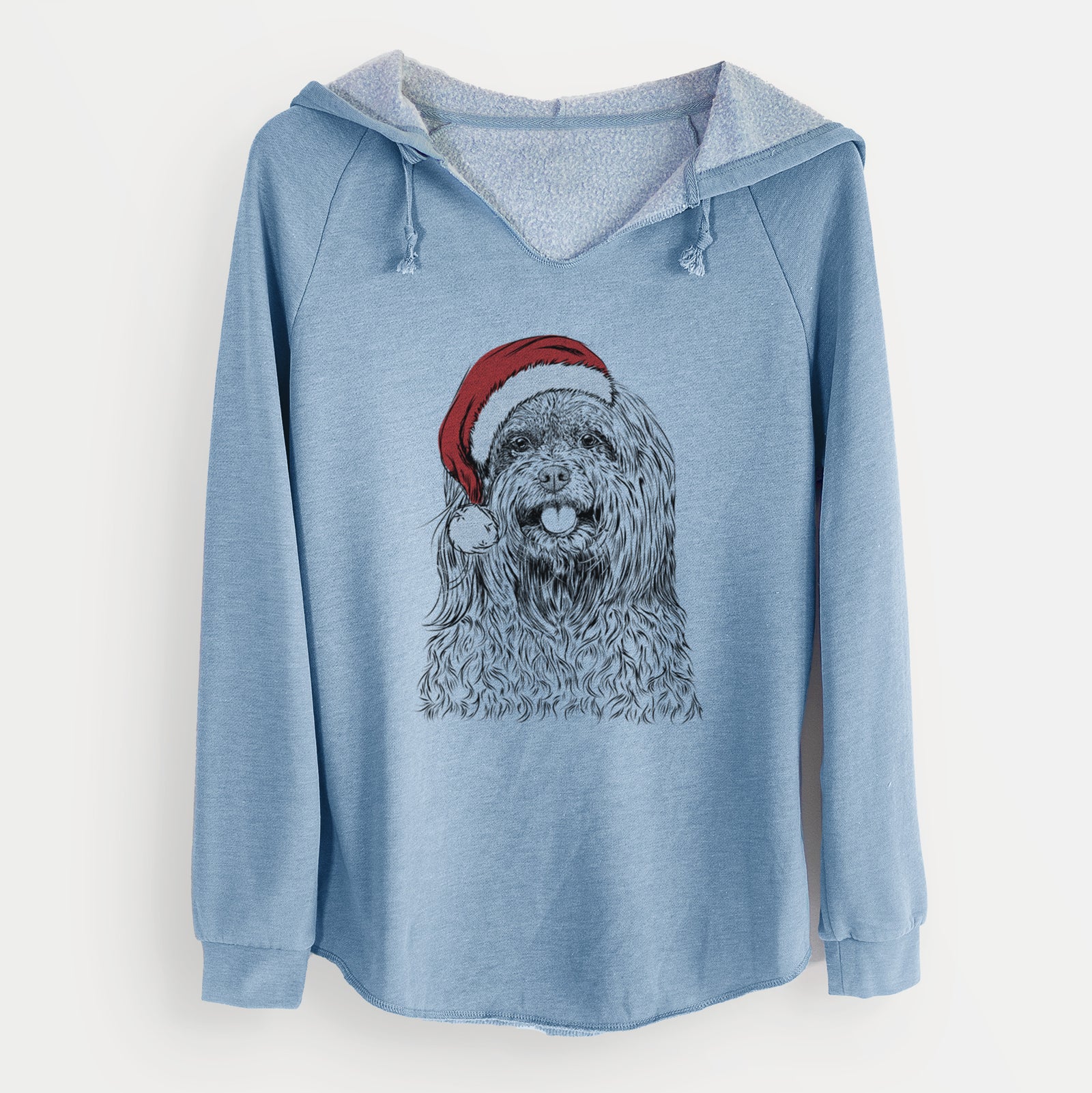 Santa Annie the Mixed Breed - Cali Wave Hooded Sweatshirt