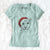 Santa Annie Belle the Pitbull Mix - Women's V-neck Shirt