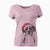 Santa Annie the Boxer - Women's V-neck Shirt