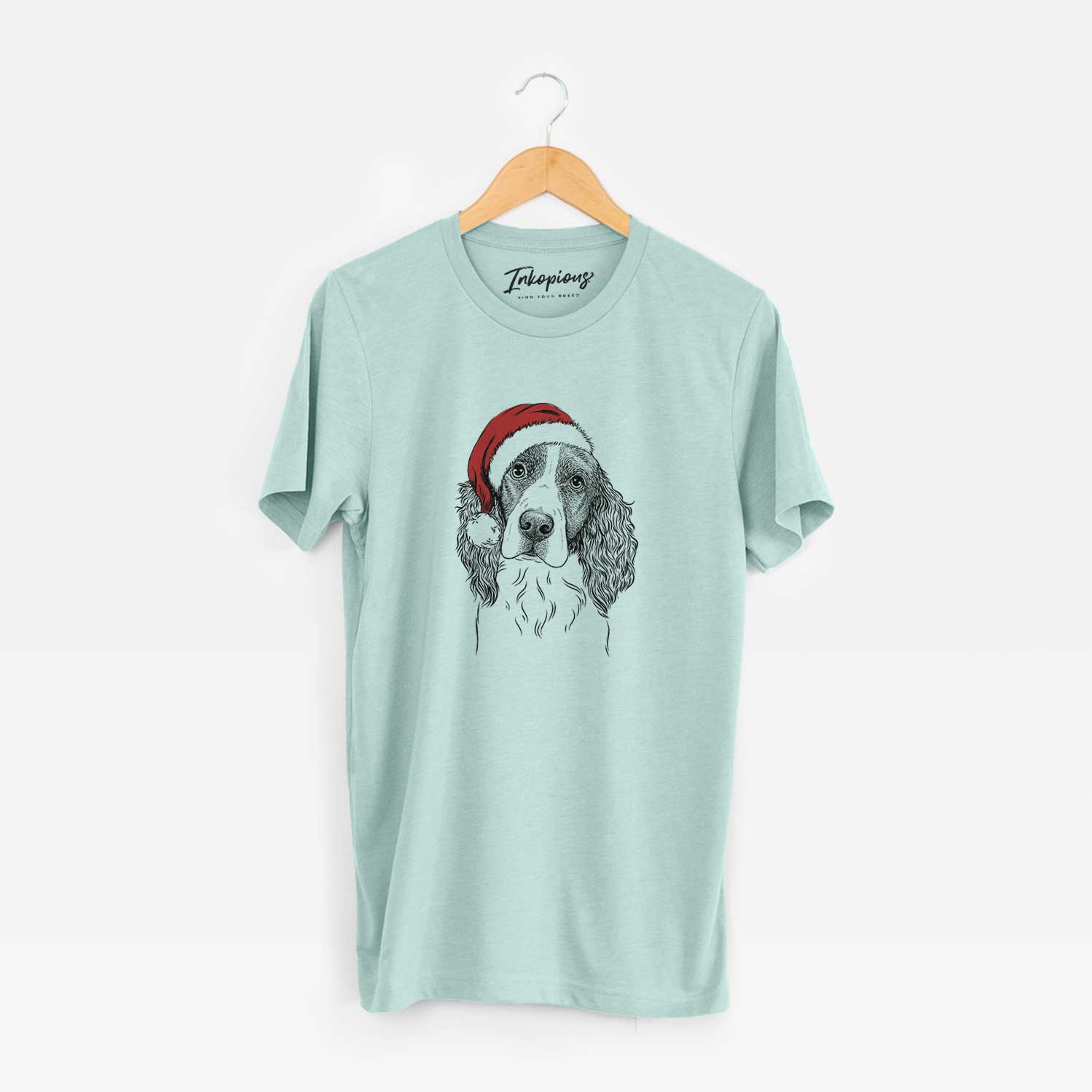 Santa Annie the English Springer Spaniel - Unisex Crewneck