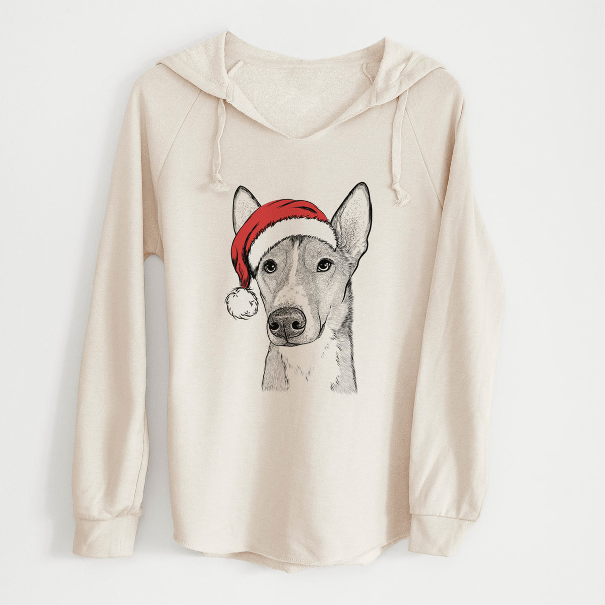 Santa Anubis the Alaskan Husky - Cali Wave Hooded Sweatshirt