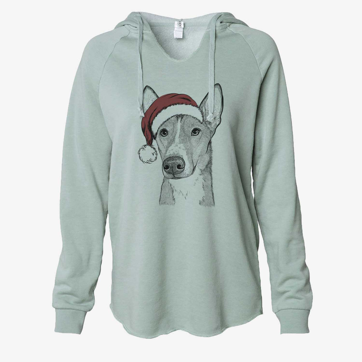 Anubis the Alaskan Husky - Cali Wave Hooded Sweatshirt