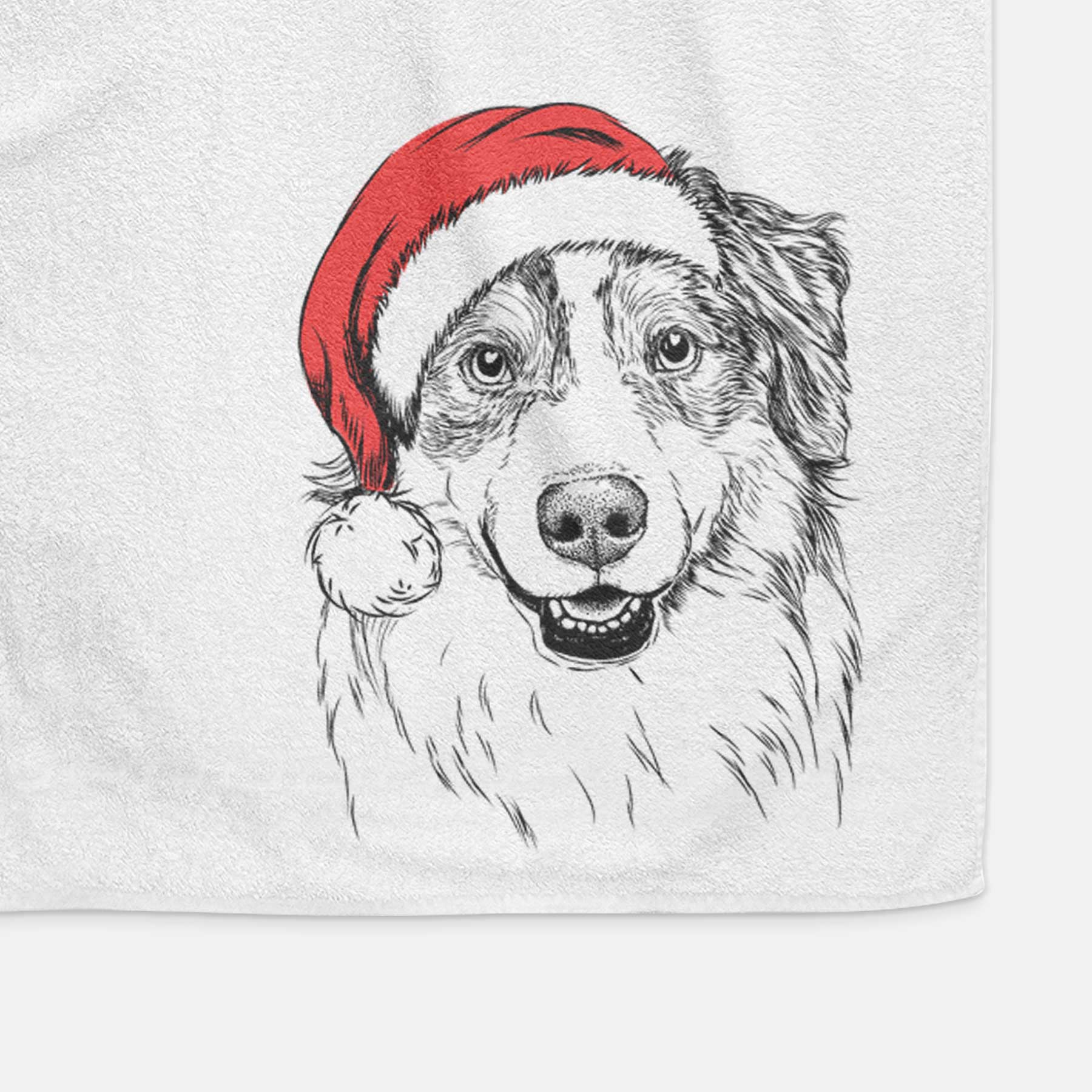 Aonghus the Australian Shepherd Decorative Hand Towel