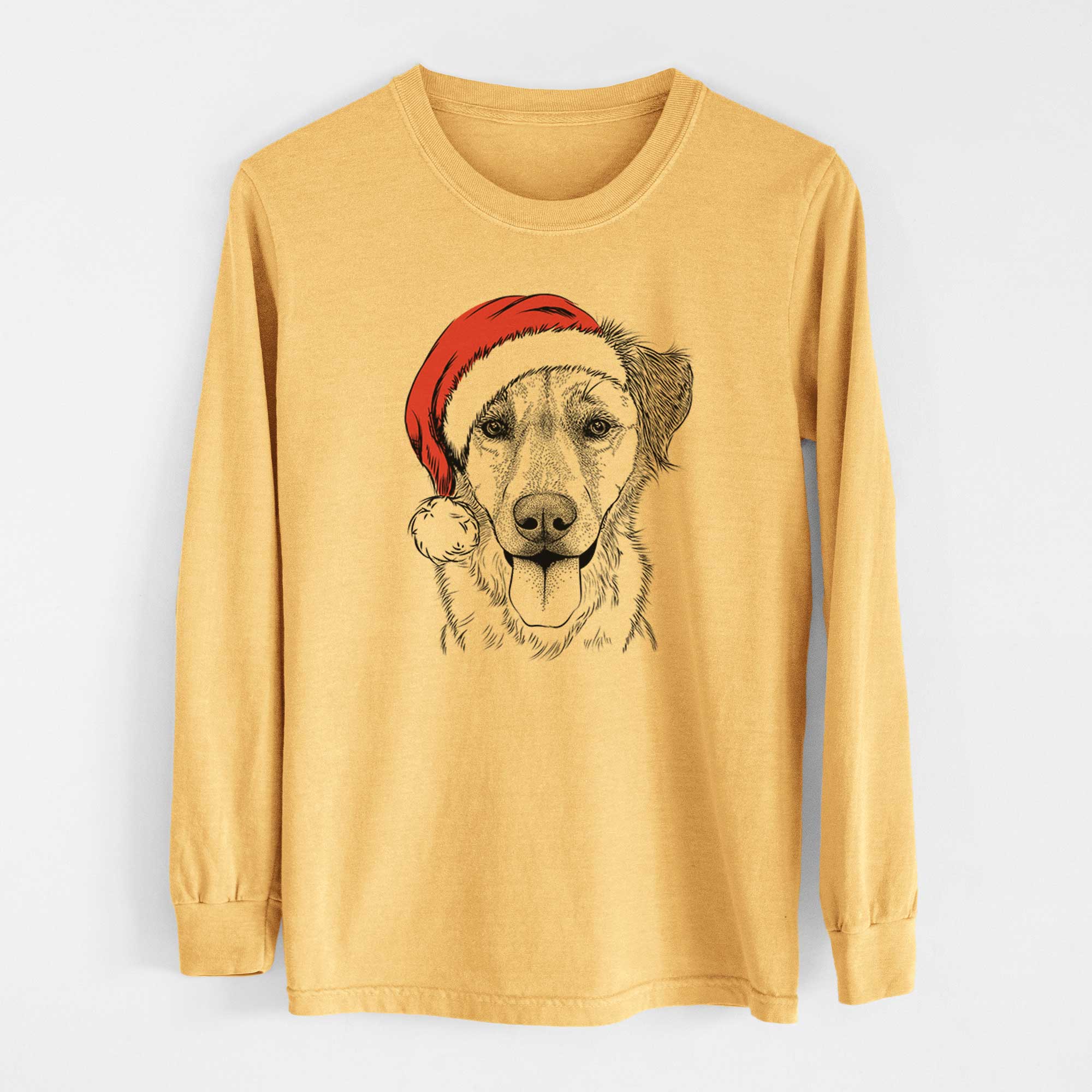 Santa Apollo the Mixed Breed - Heavyweight 100% Cotton Long Sleeve