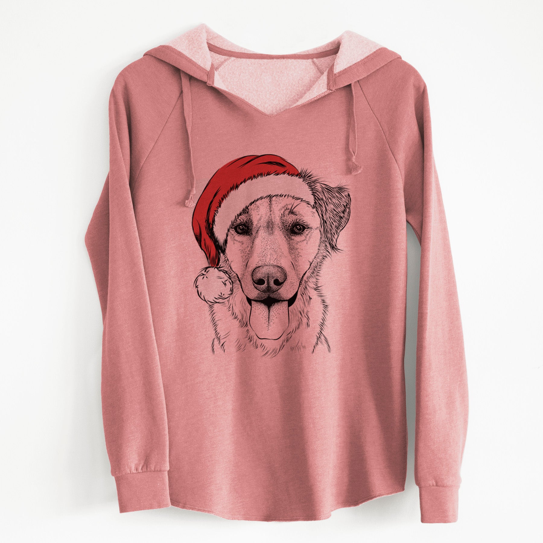 Santa Apollo the Mixed Breed - Cali Wave Hooded Sweatshirt