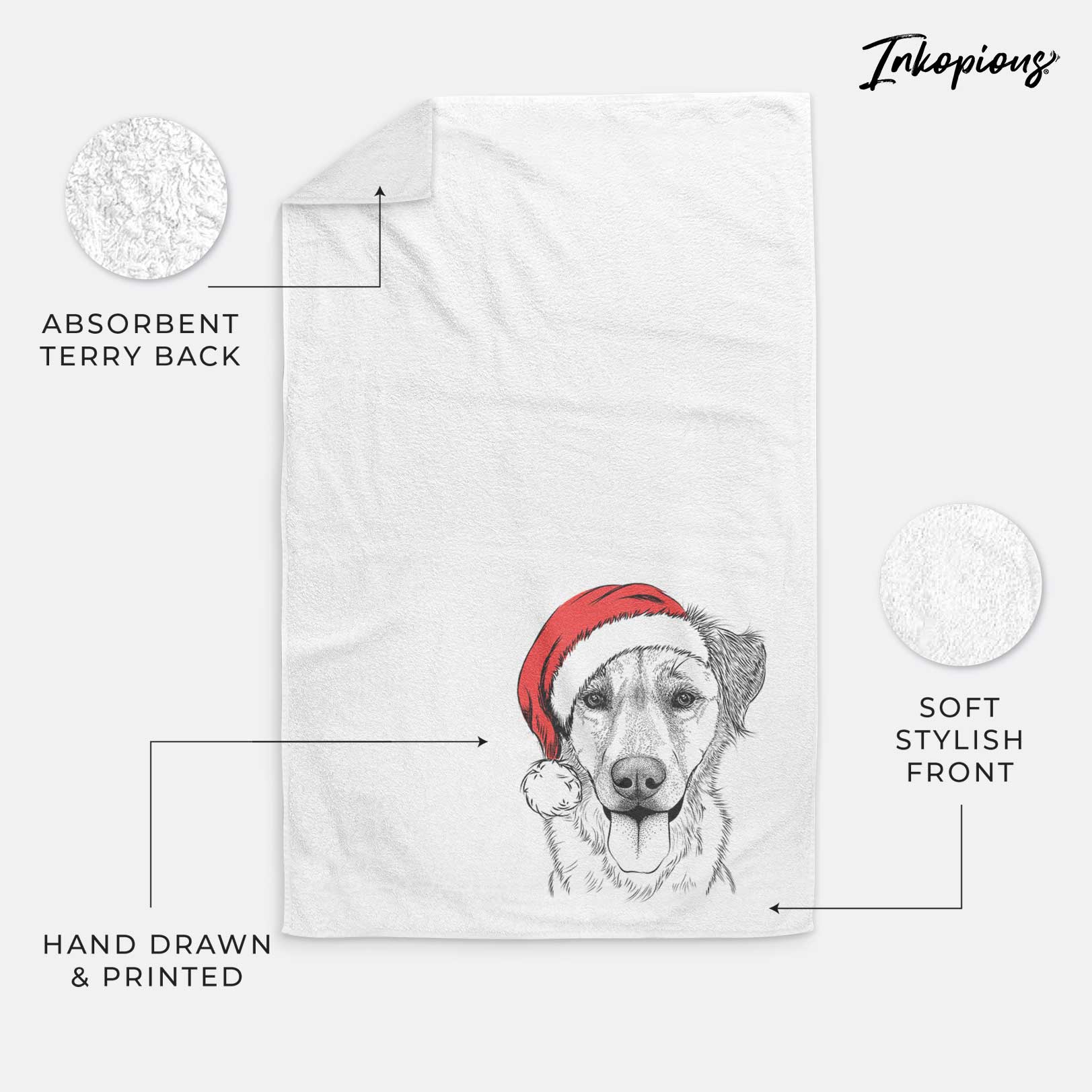 Apollo the Mixed Breed Decorative Hand Towel