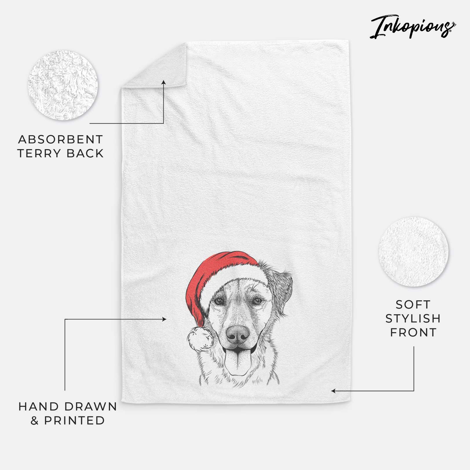 Apollo the Mixed Breed Decorative Hand Towel