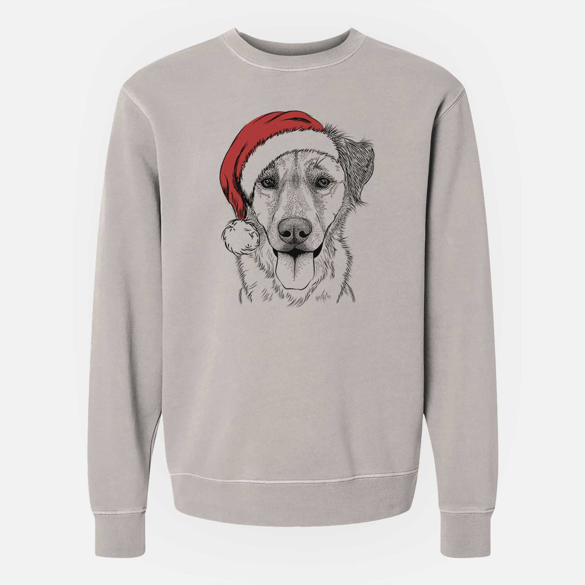 Santa Apollo the Mixed Breed - Unisex Pigment Dyed Crew Sweatshirt