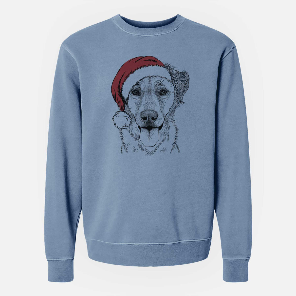 Santa Apollo the Mixed Breed - Unisex Pigment Dyed Crew Sweatshirt