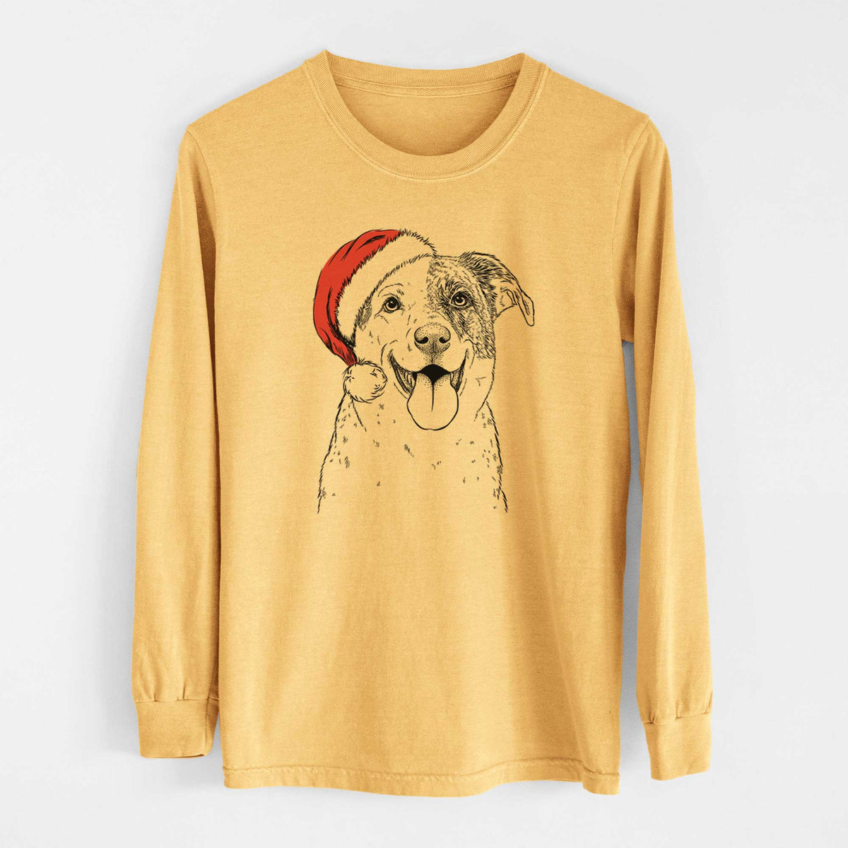Santa Archer the Shepherd Mix - Heavyweight 100% Cotton Long Sleeve