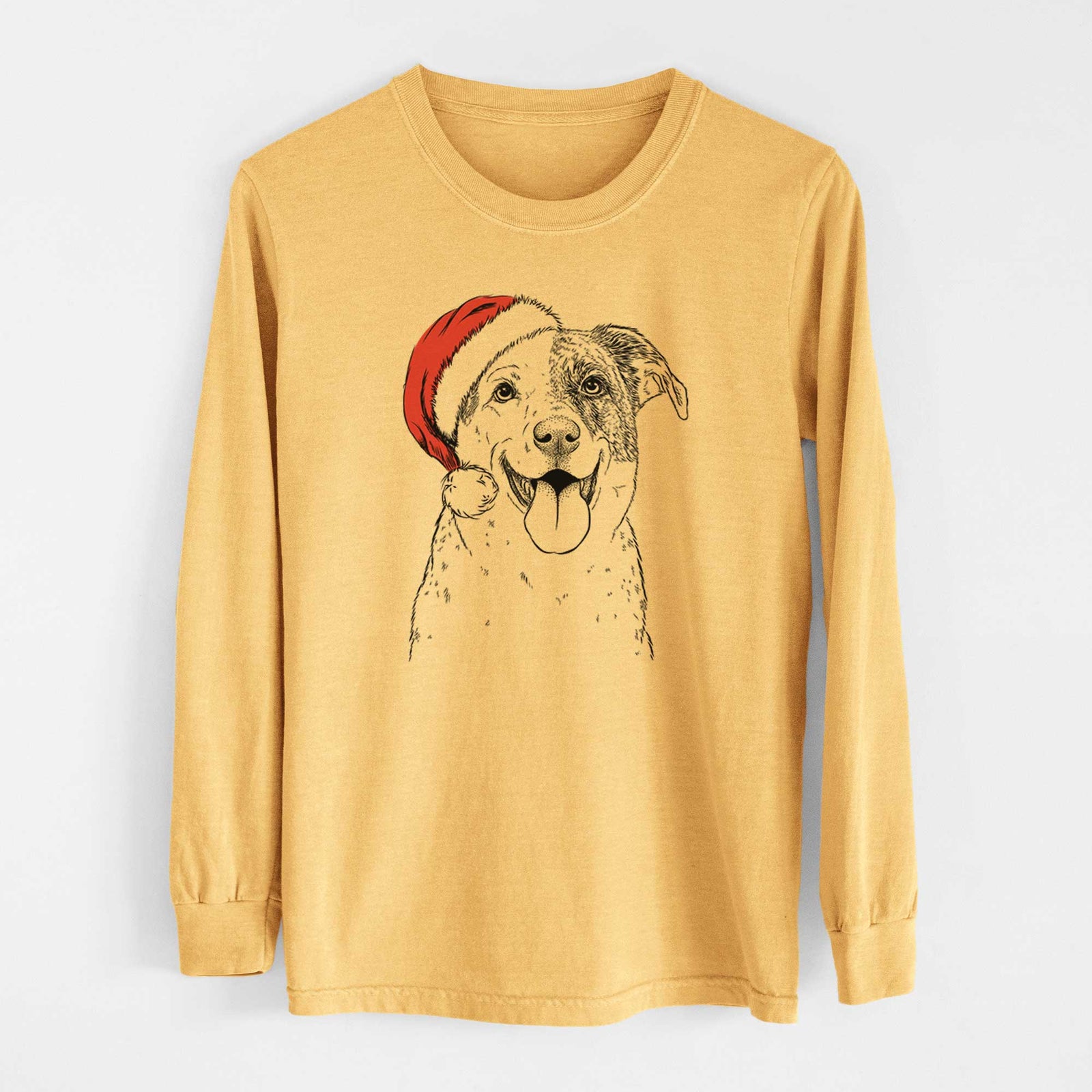 Santa Archer the Shepherd Mix - Heavyweight 100% Cotton Long Sleeve