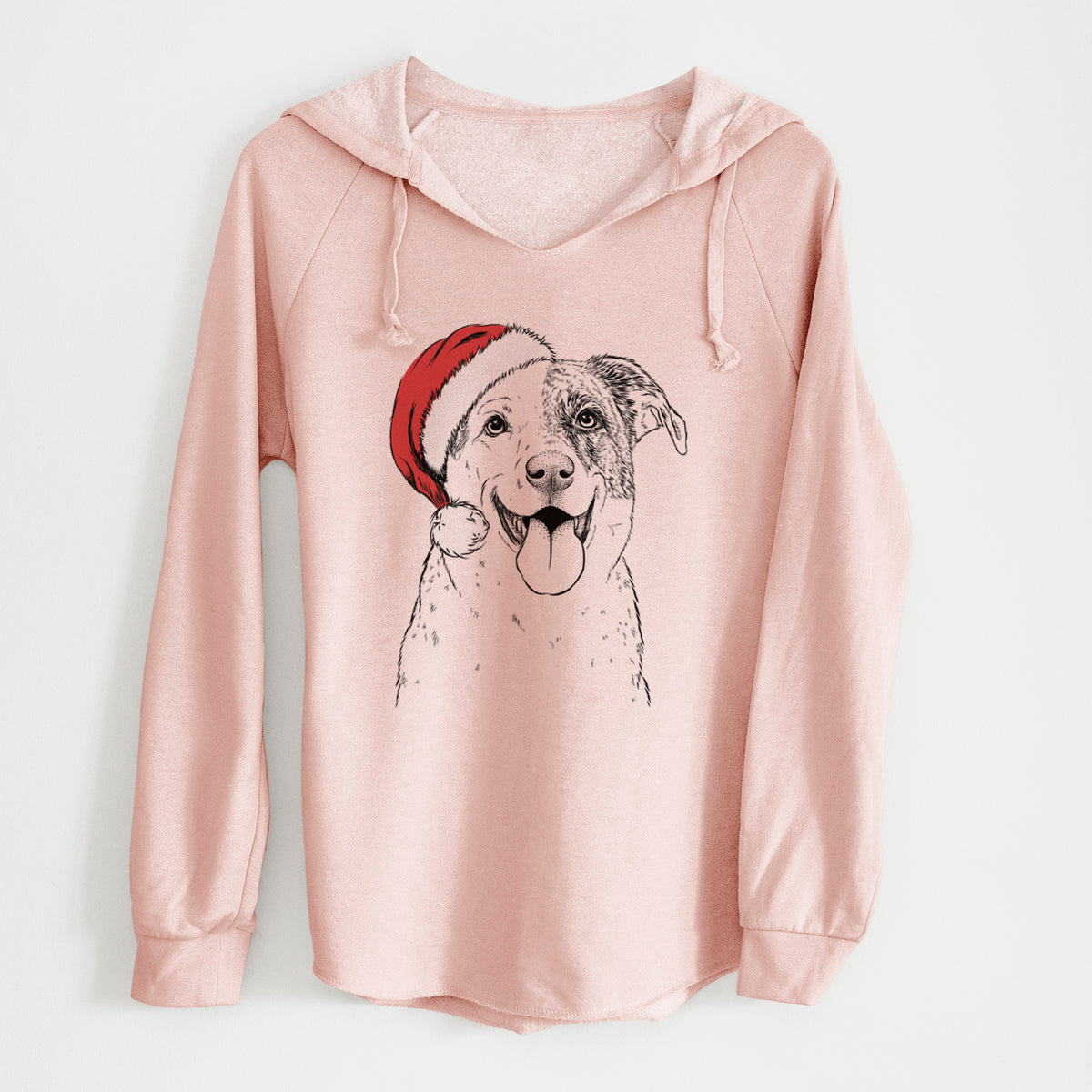 Santa Archer the Shepherd Mix - Cali Wave Hooded Sweatshirt