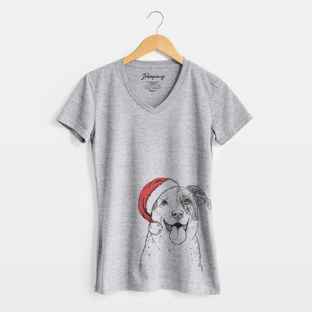 Santa Archer the Shepherd Mix - Women's V-neck Shirt