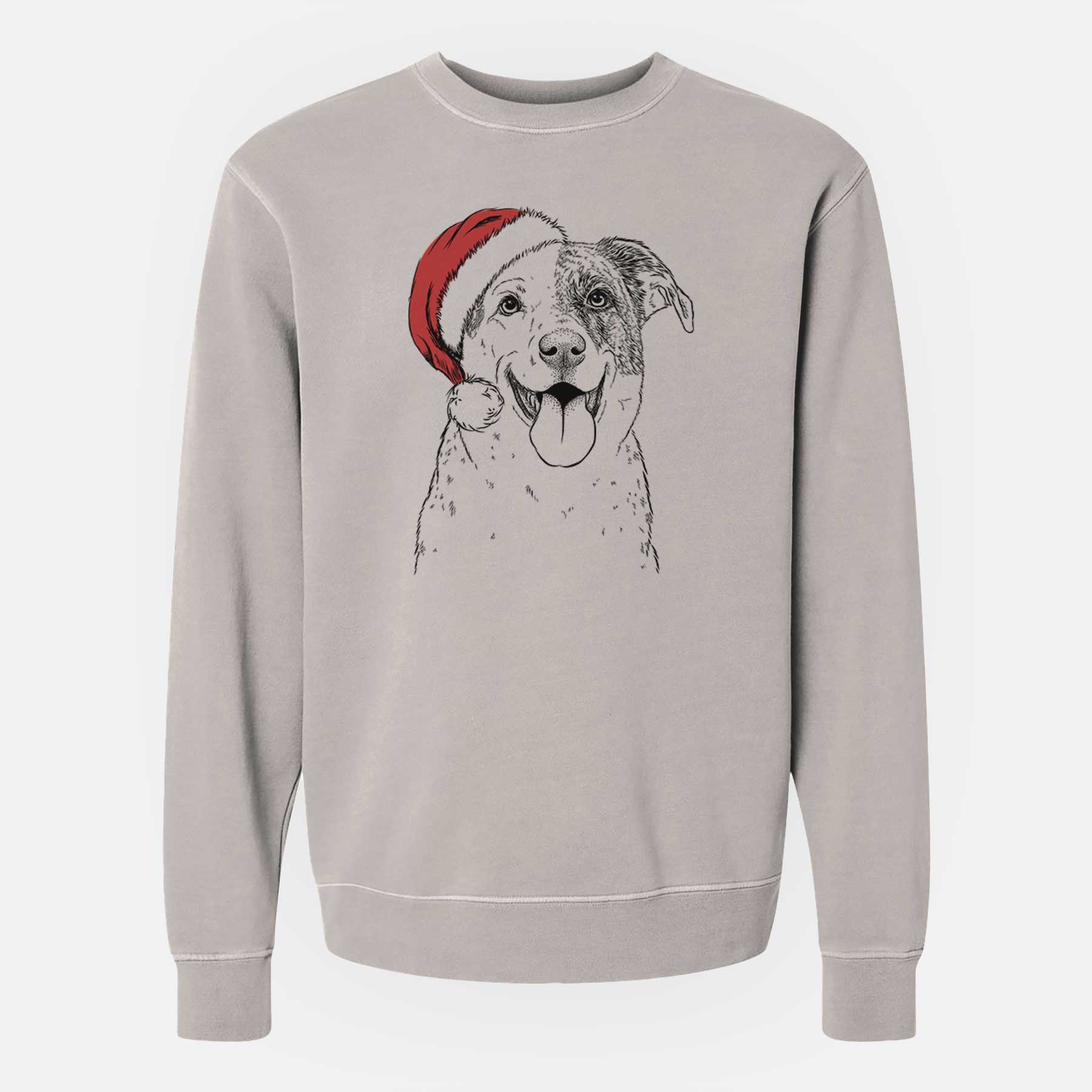 Santa Archer the Shepherd Mix - Unisex Pigment Dyed Crew Sweatshirt