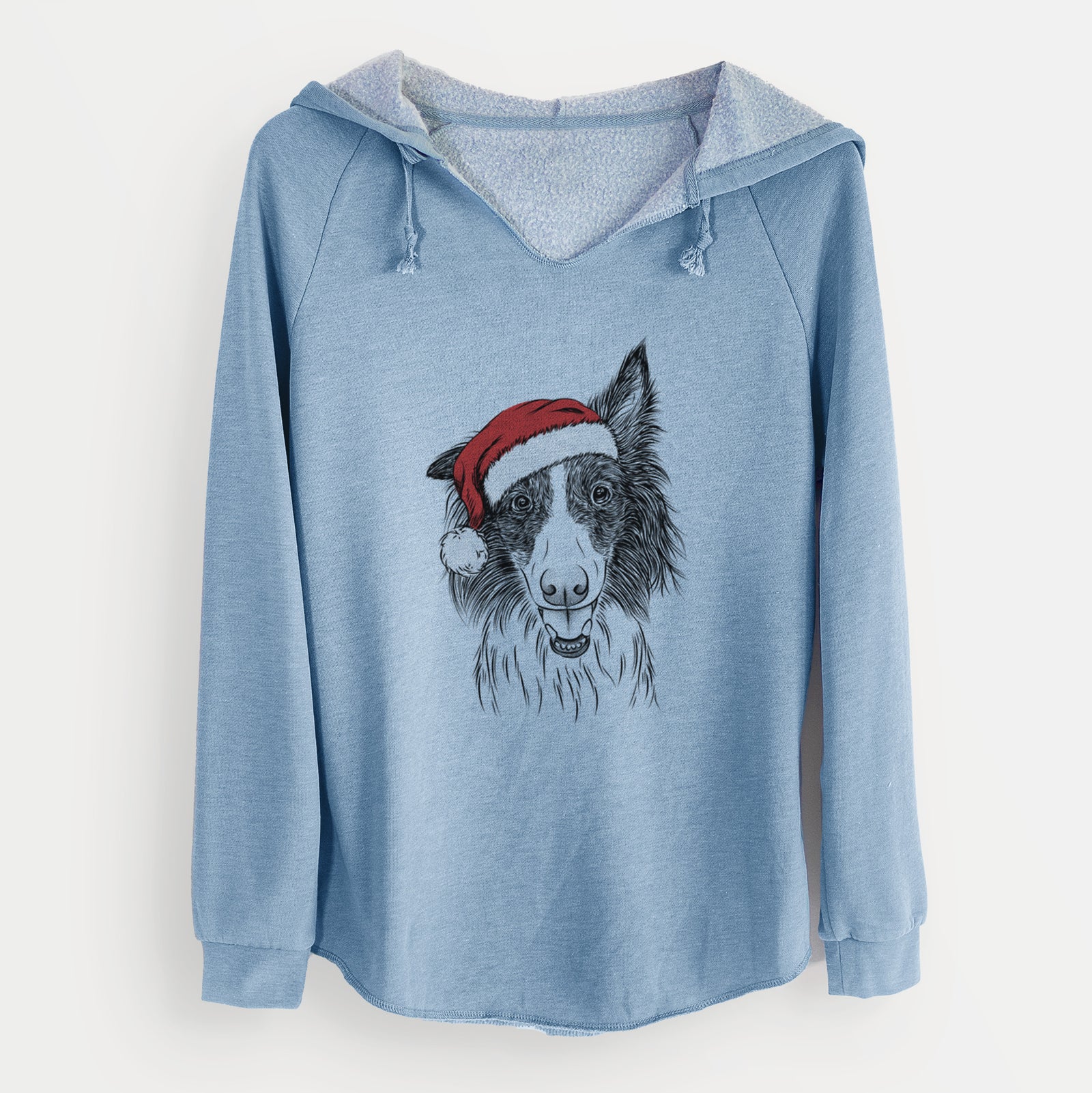 Santa Archie the Silken Windhound - Cali Wave Hooded Sweatshirt