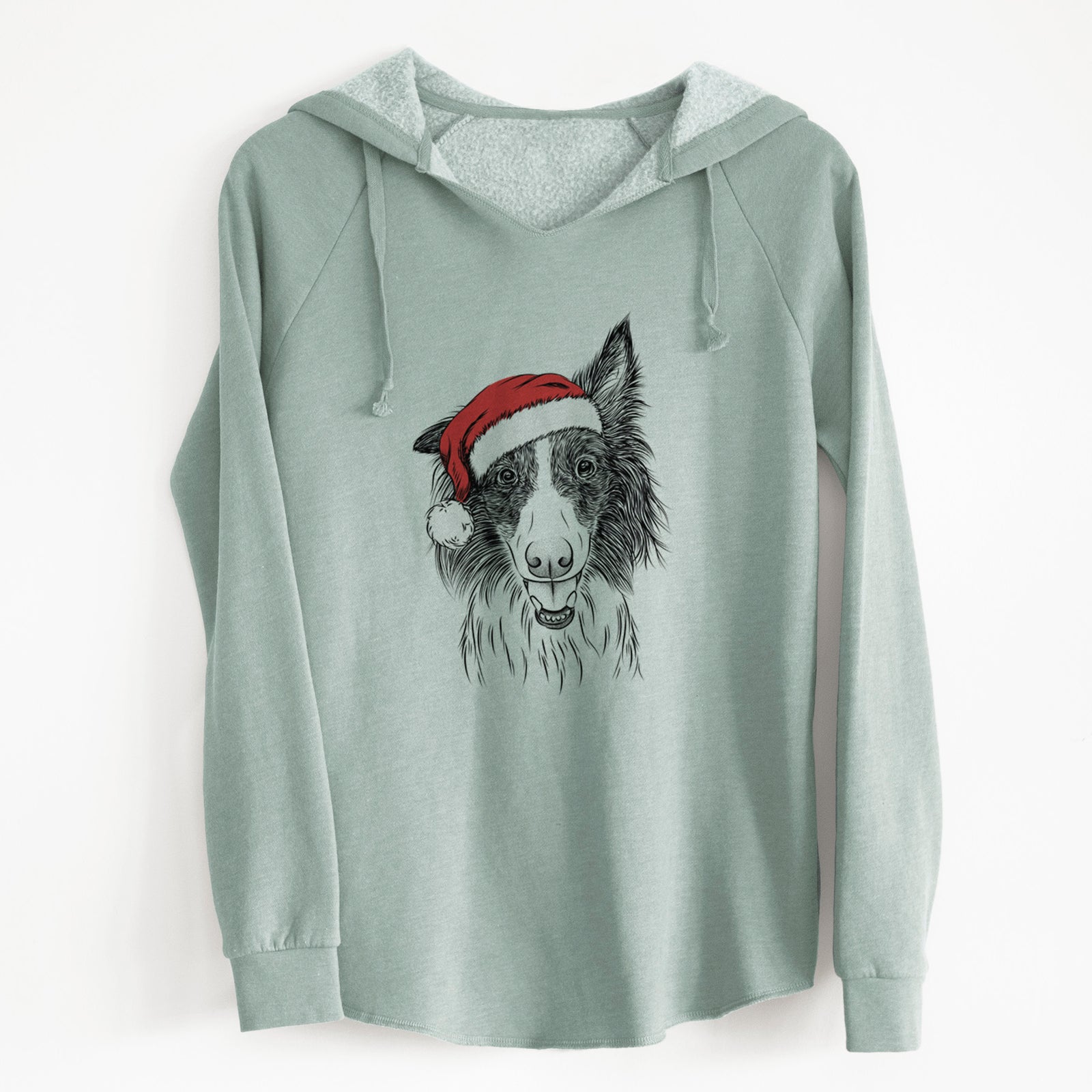 Santa Archie the Silken Windhound - Cali Wave Hooded Sweatshirt