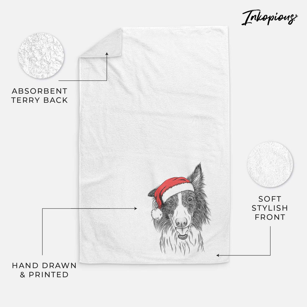 Archie the Silken Windhound Decorative Hand Towel