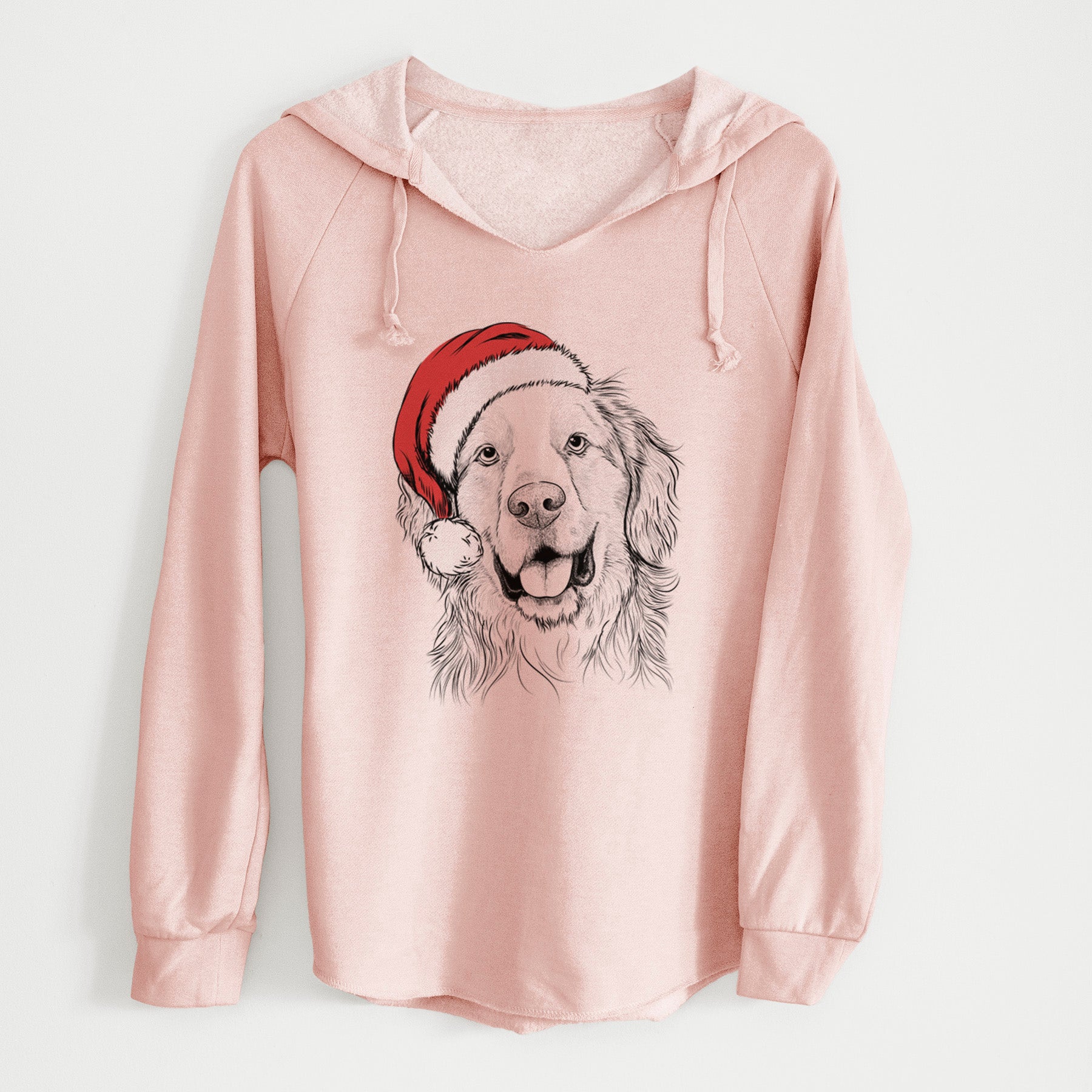 Santa Archie Benjamin the Mixed Breed - Cali Wave Hooded Sweatshirt