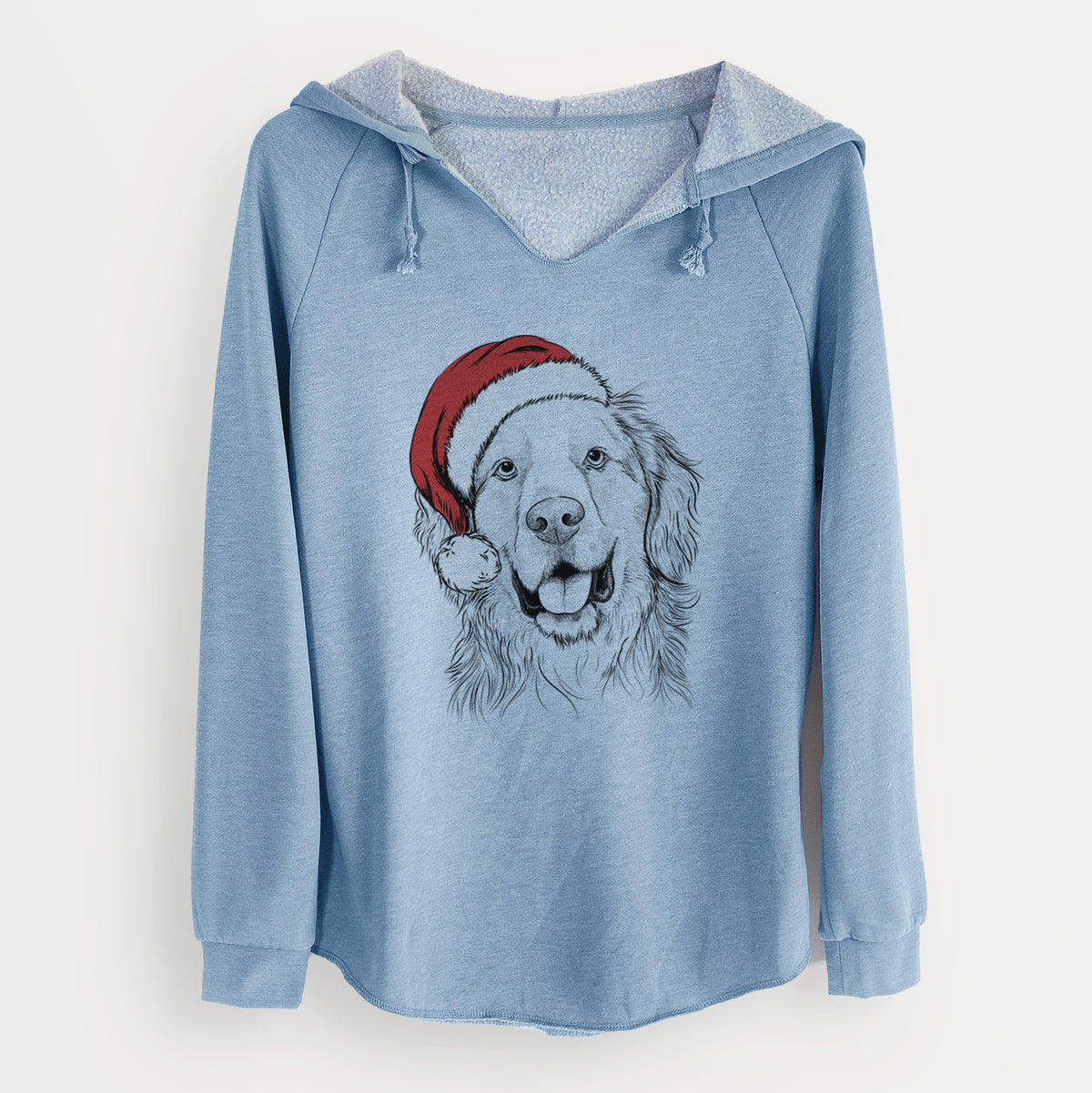 Santa Archie Benjamin the Mixed Breed - Cali Wave Hooded Sweatshirt