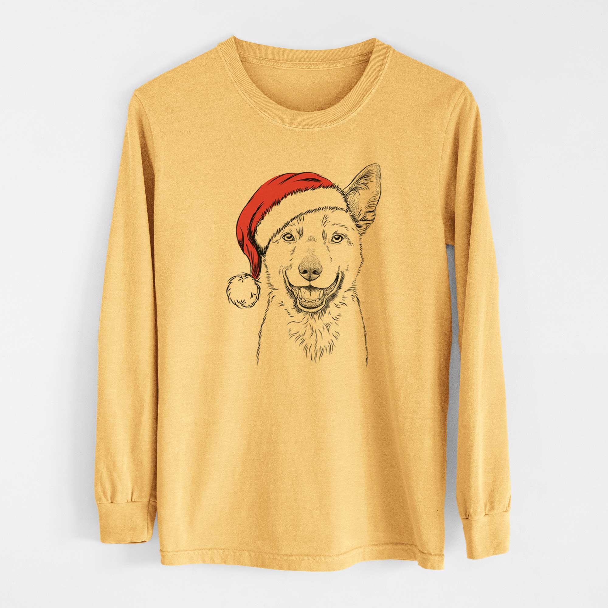 Santa Arden the Australian Kelpie - Heavyweight 100% Cotton Long Sleeve