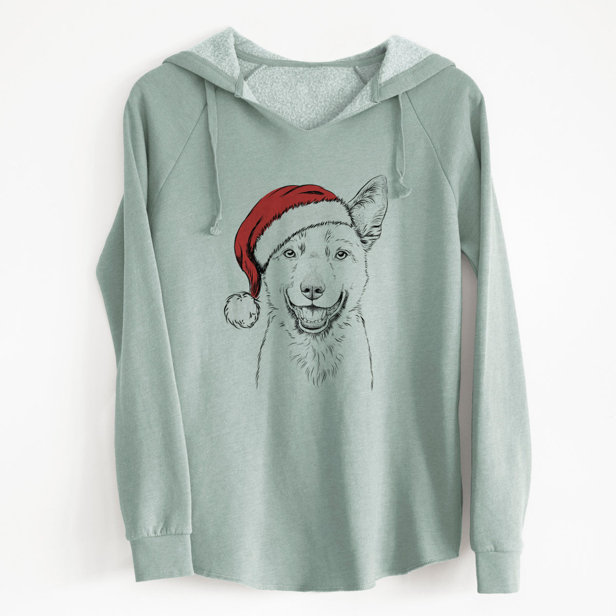 Santa Arden the Australian Kelpie - Cali Wave Hooded Sweatshirt