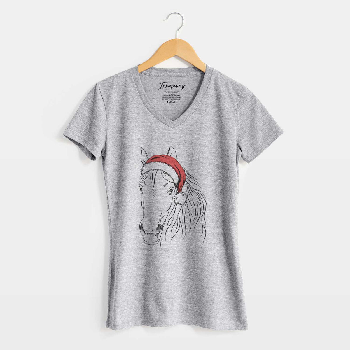 Santa Aria the Horse - Women's V-neck Shirt