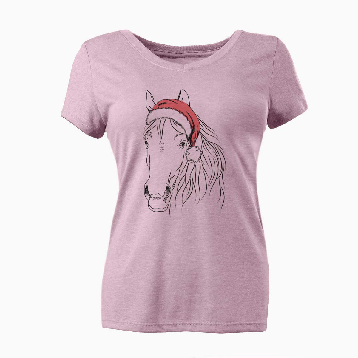 Santa Aria the Horse - Women's V-neck Shirt