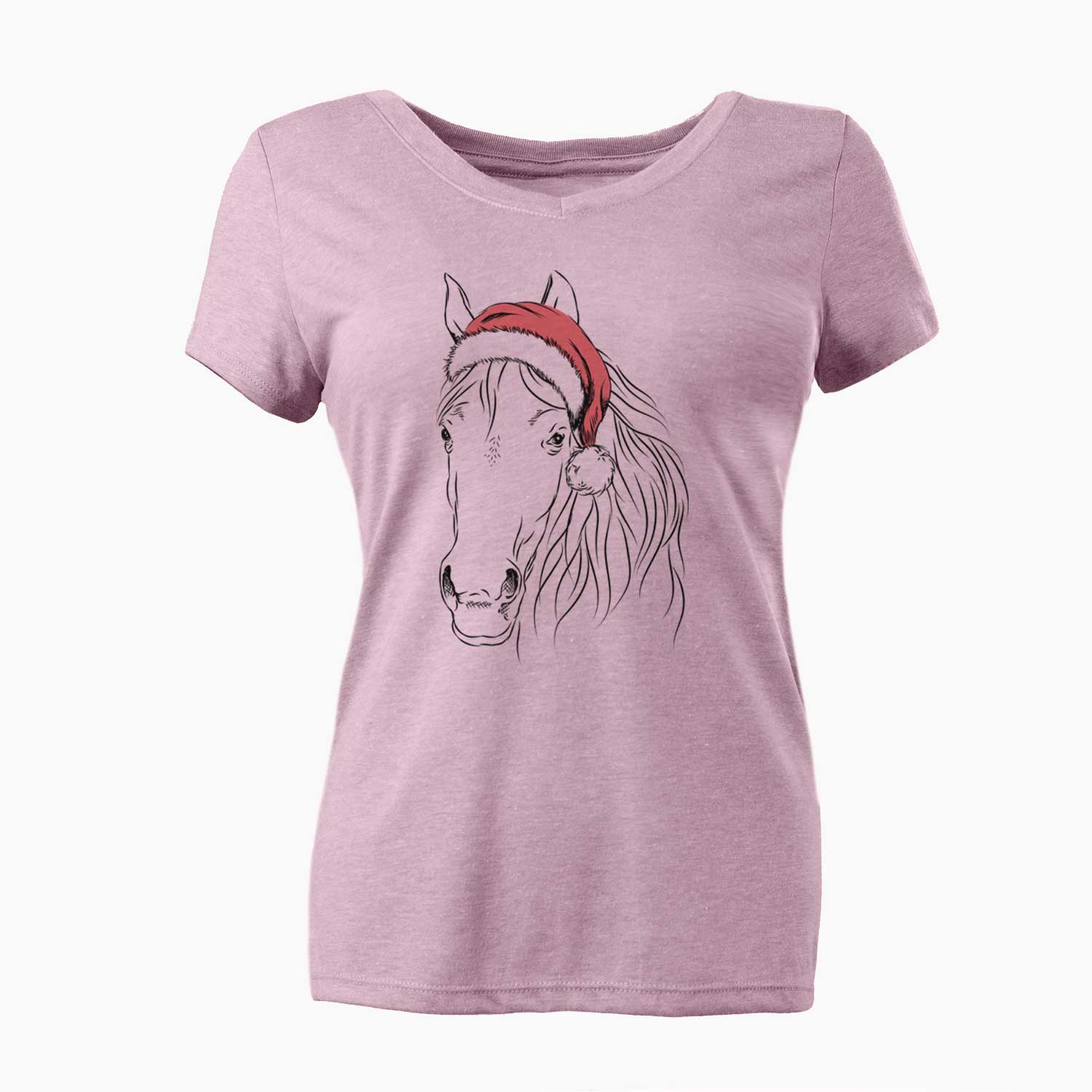 Santa Aria the Horse - Women's V-neck Shirt